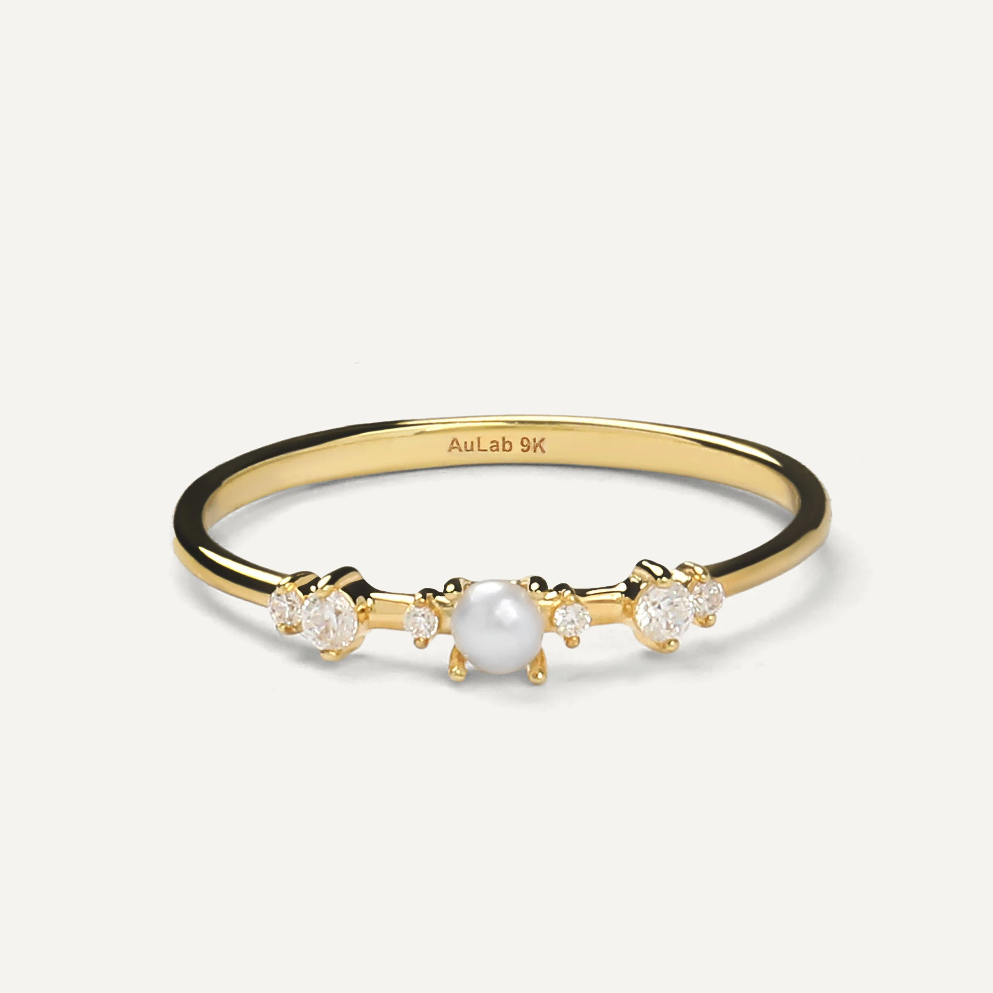 Maisie Pearl Gold Ring - 1