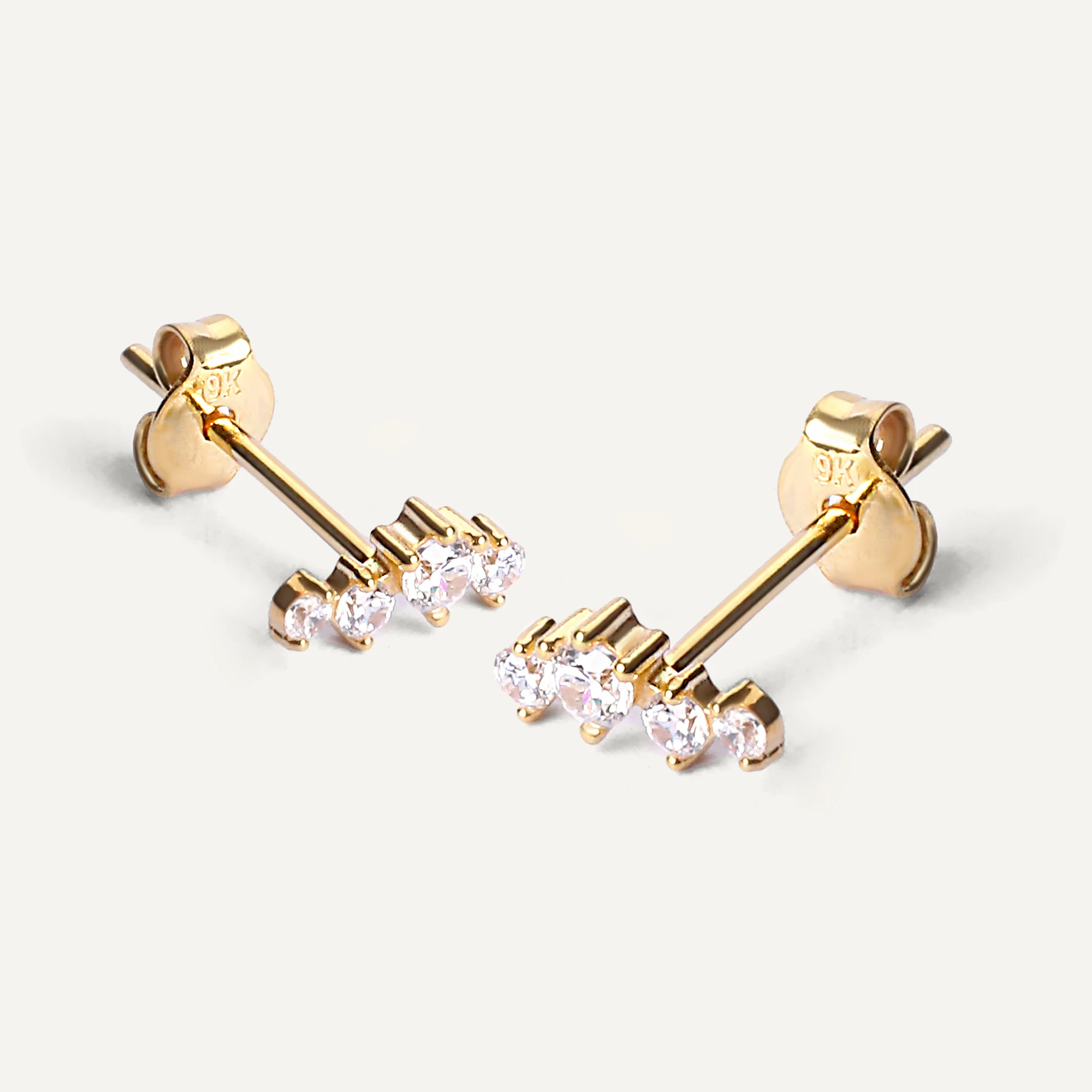 Vela Gold Earrings - 1