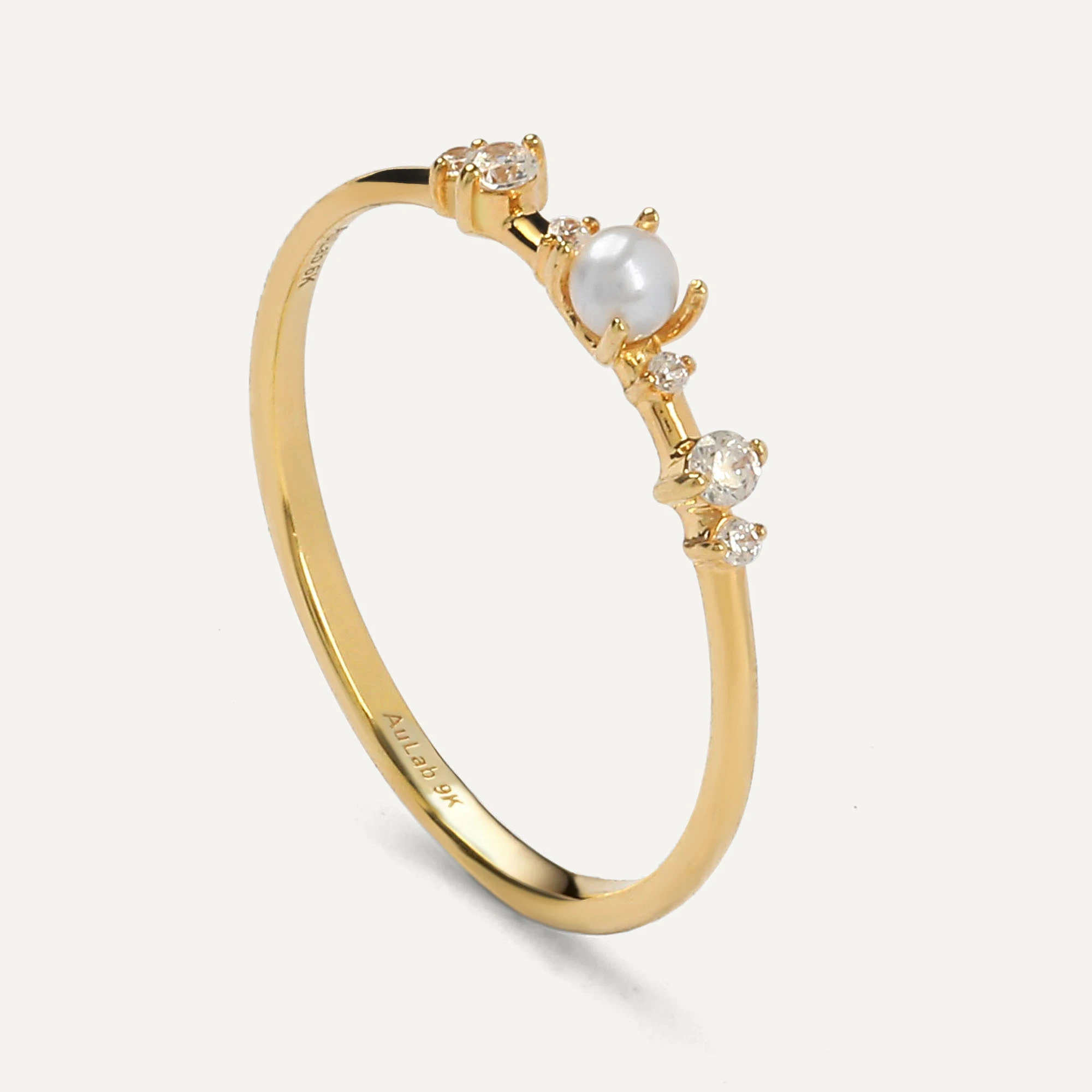Maisie Pearl Gold Ring - 3