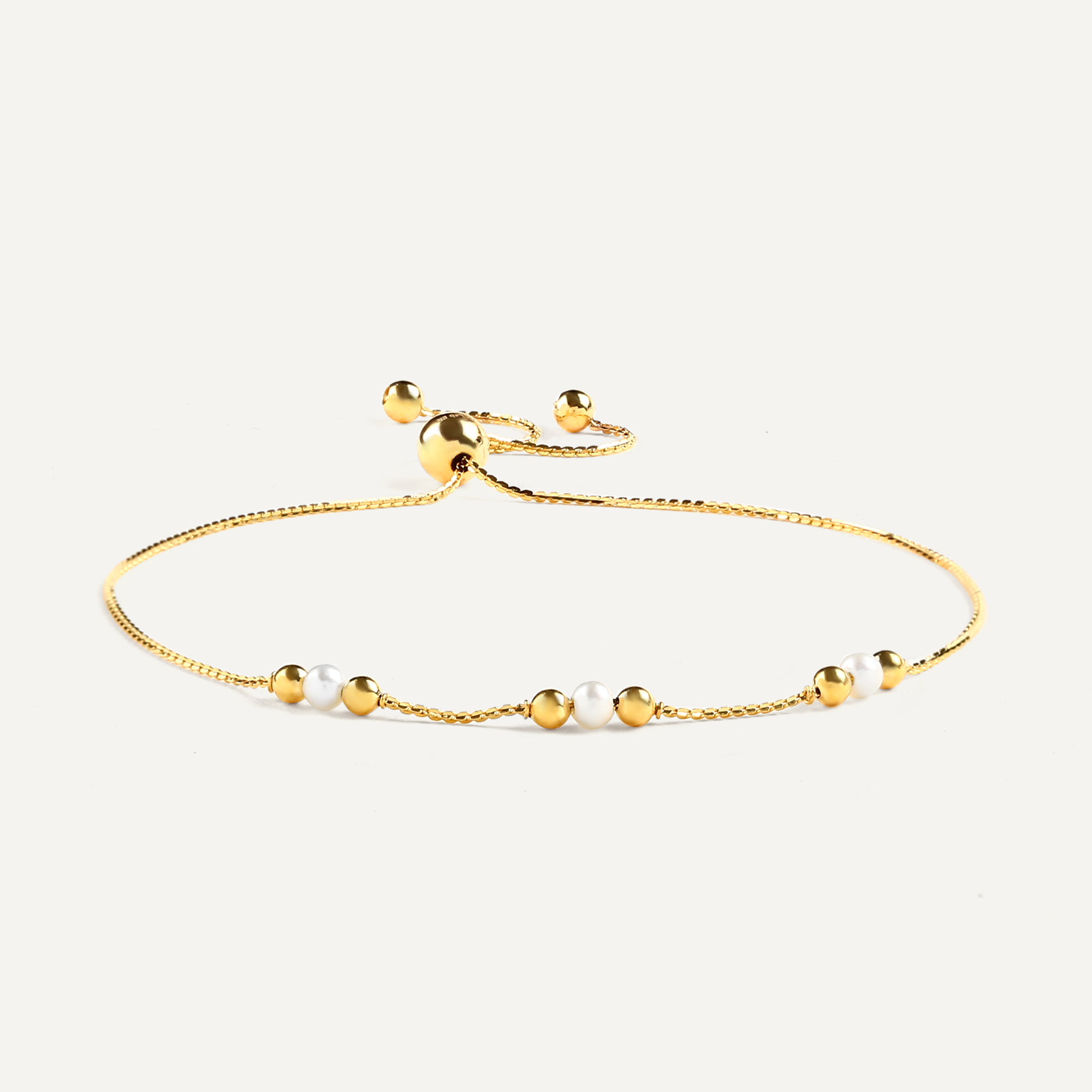 Clarina Pearl Gold Bracelet  - 1
