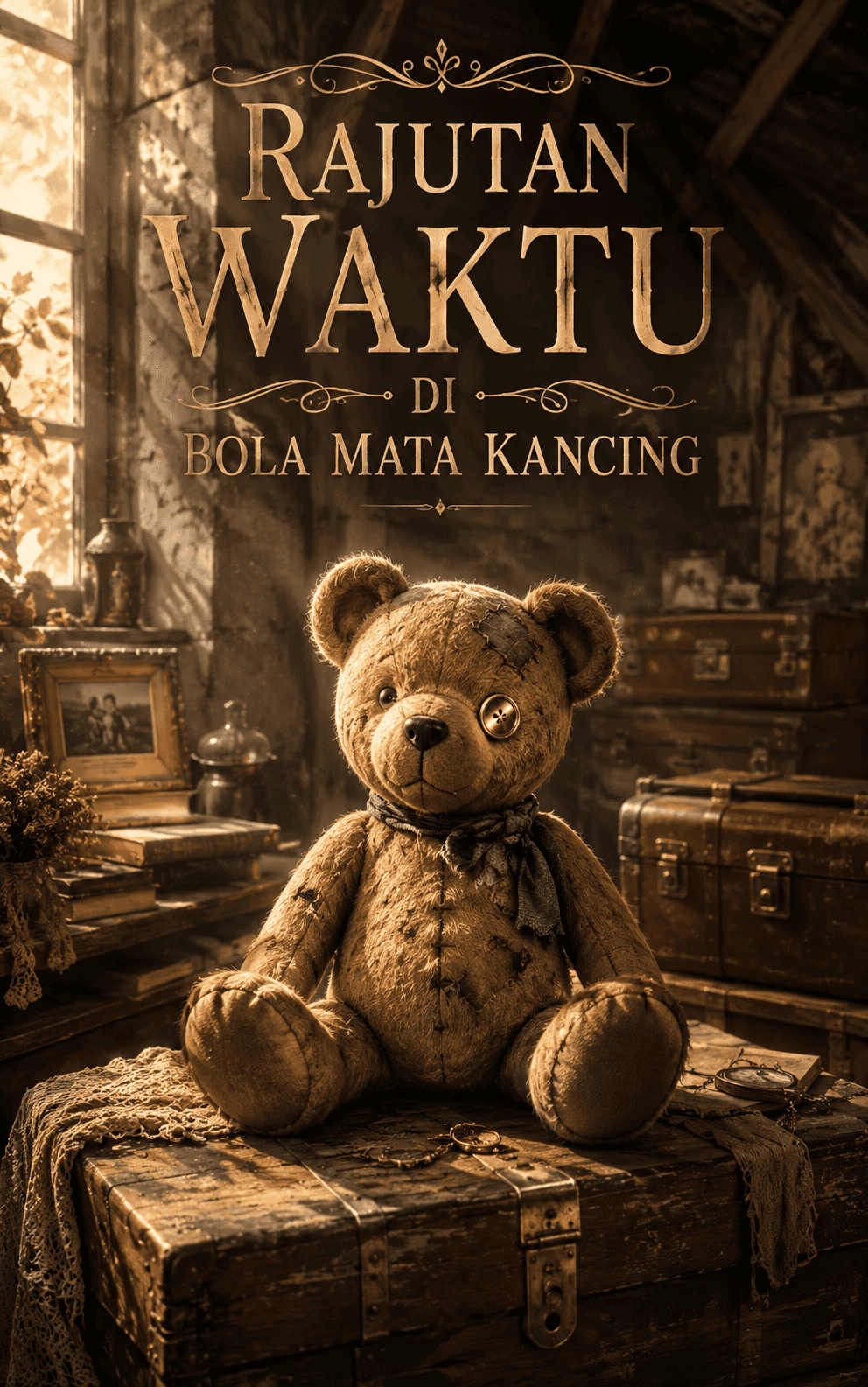 Rajutan Waktu di Bola Mata Kancing: Misteri Boneka Beruang Tua di Loteng Tua