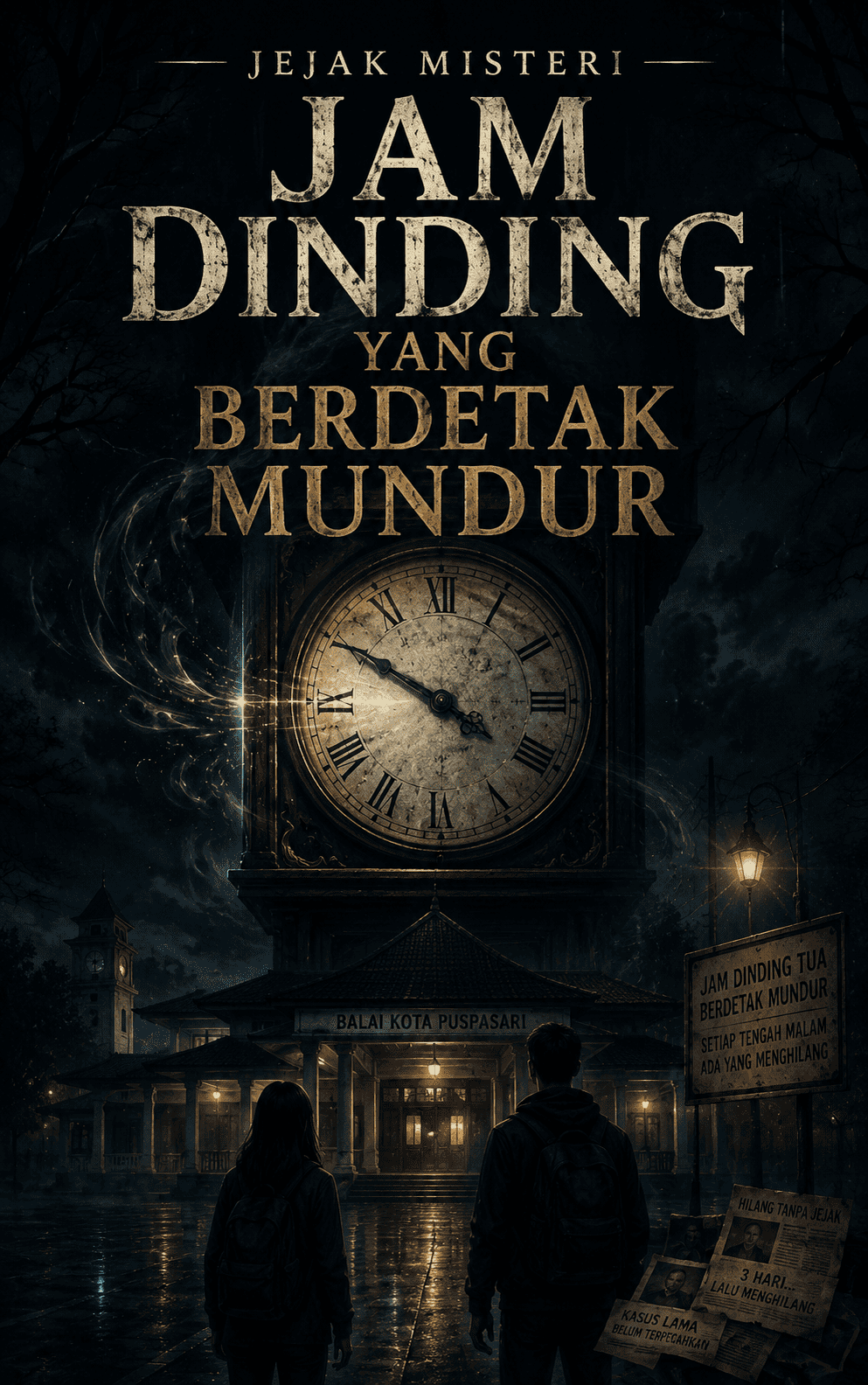 Jam Dinding yang Berdetak Mundur