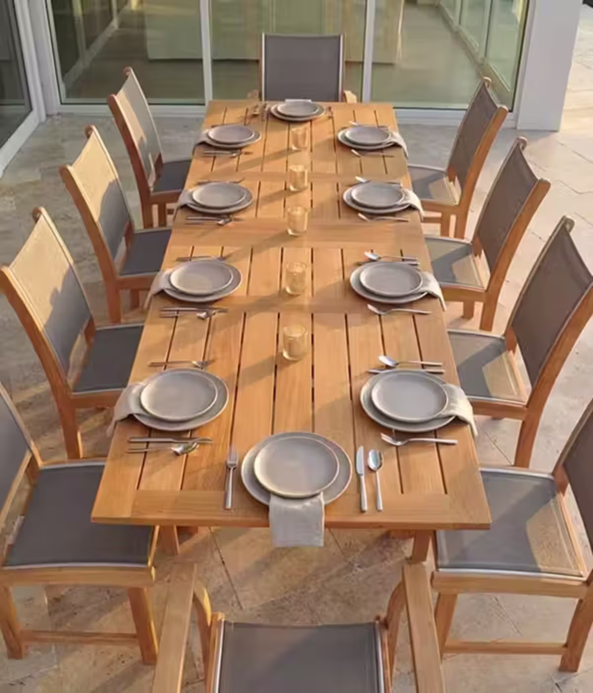 Best Overall: Kingsley Bate Hyannis 83"–118" Teak Extending Rectangular Dining Table image