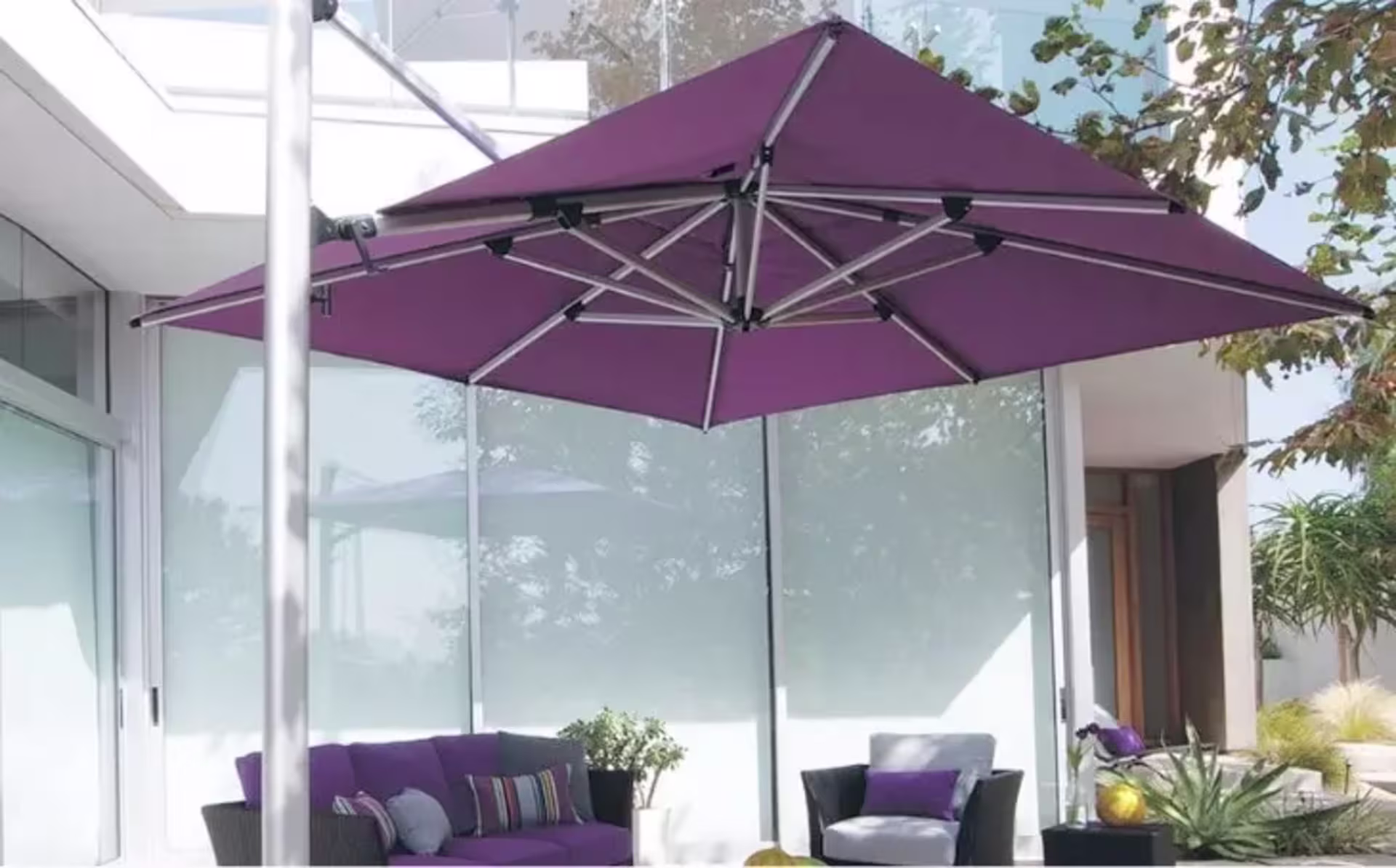 ALUMINUM UMBRELLA FRAME image