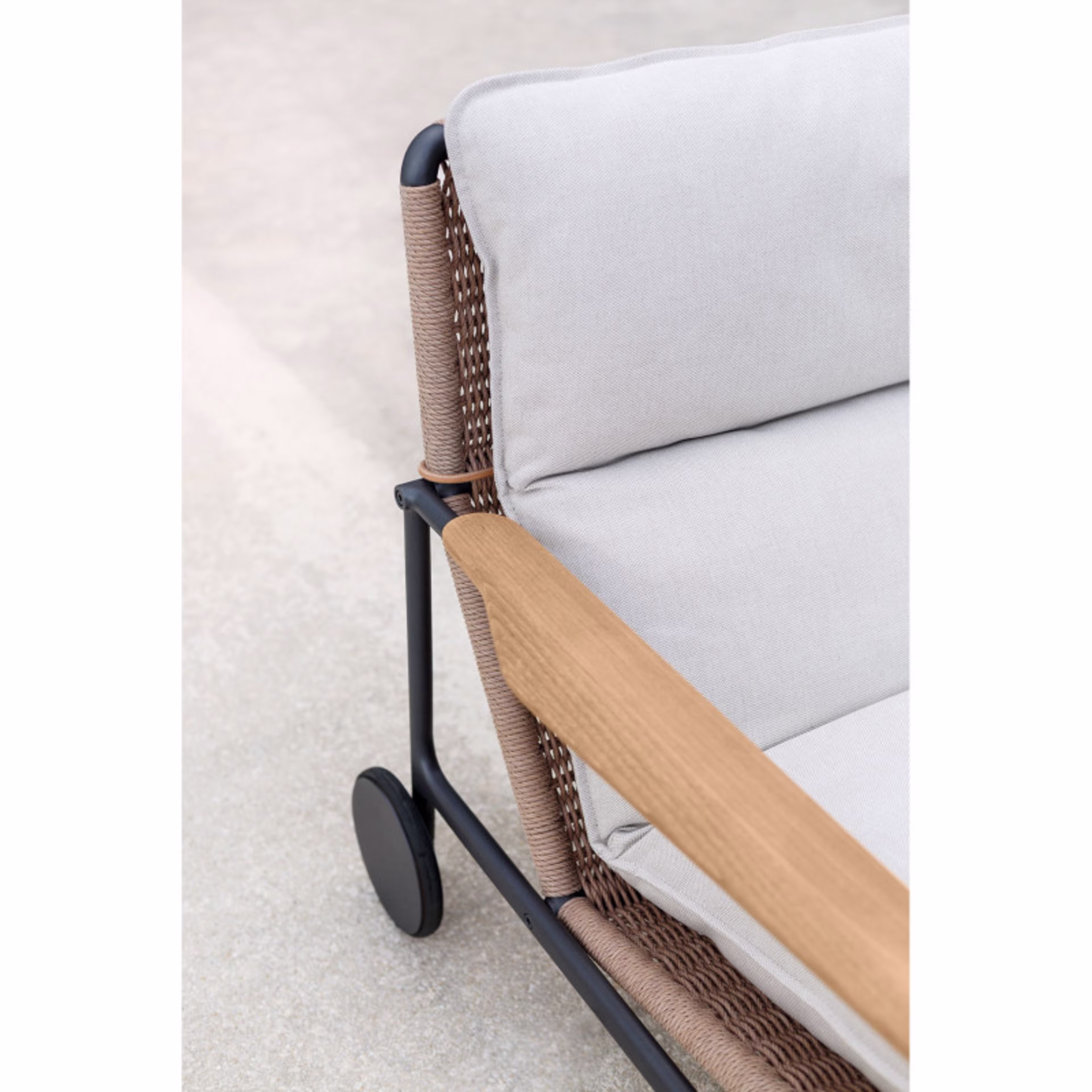 Gloster Zenith Woven Lounge Chair with Arms