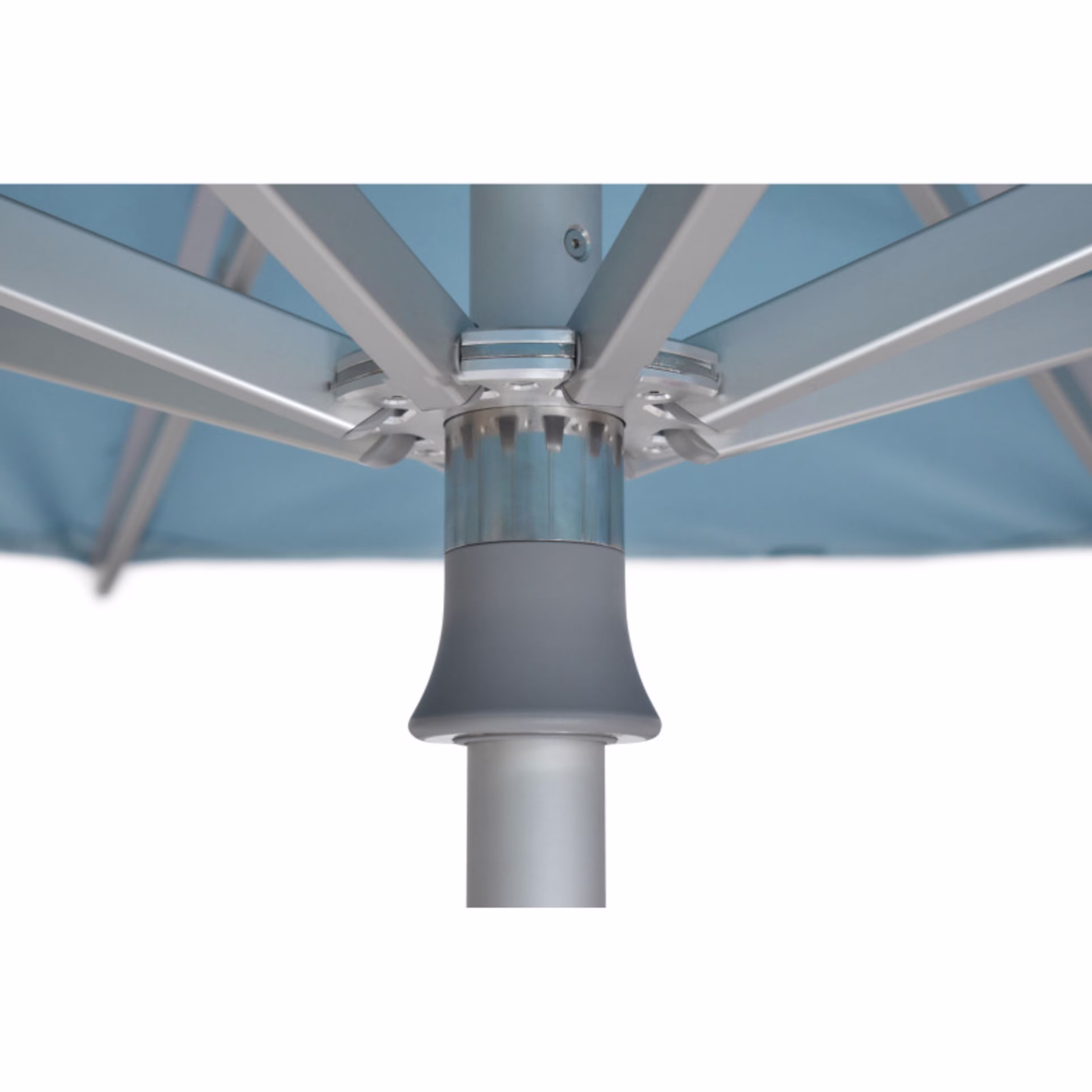 Woodline Shade Solutions Easilift 8.2' Square Aluminum Market Patio Umbrella