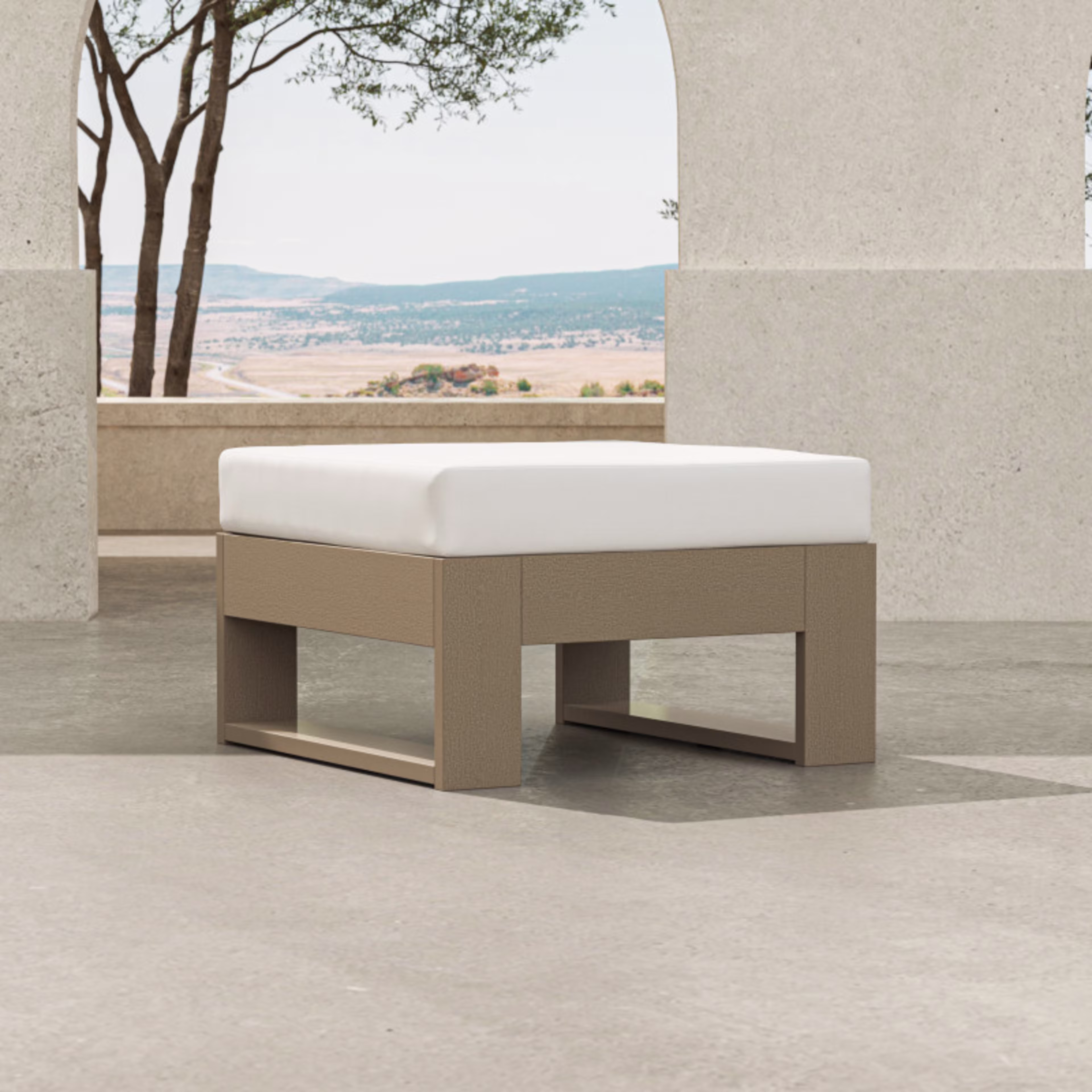 Polywood Latitude Outdoor Lounge Ottoman