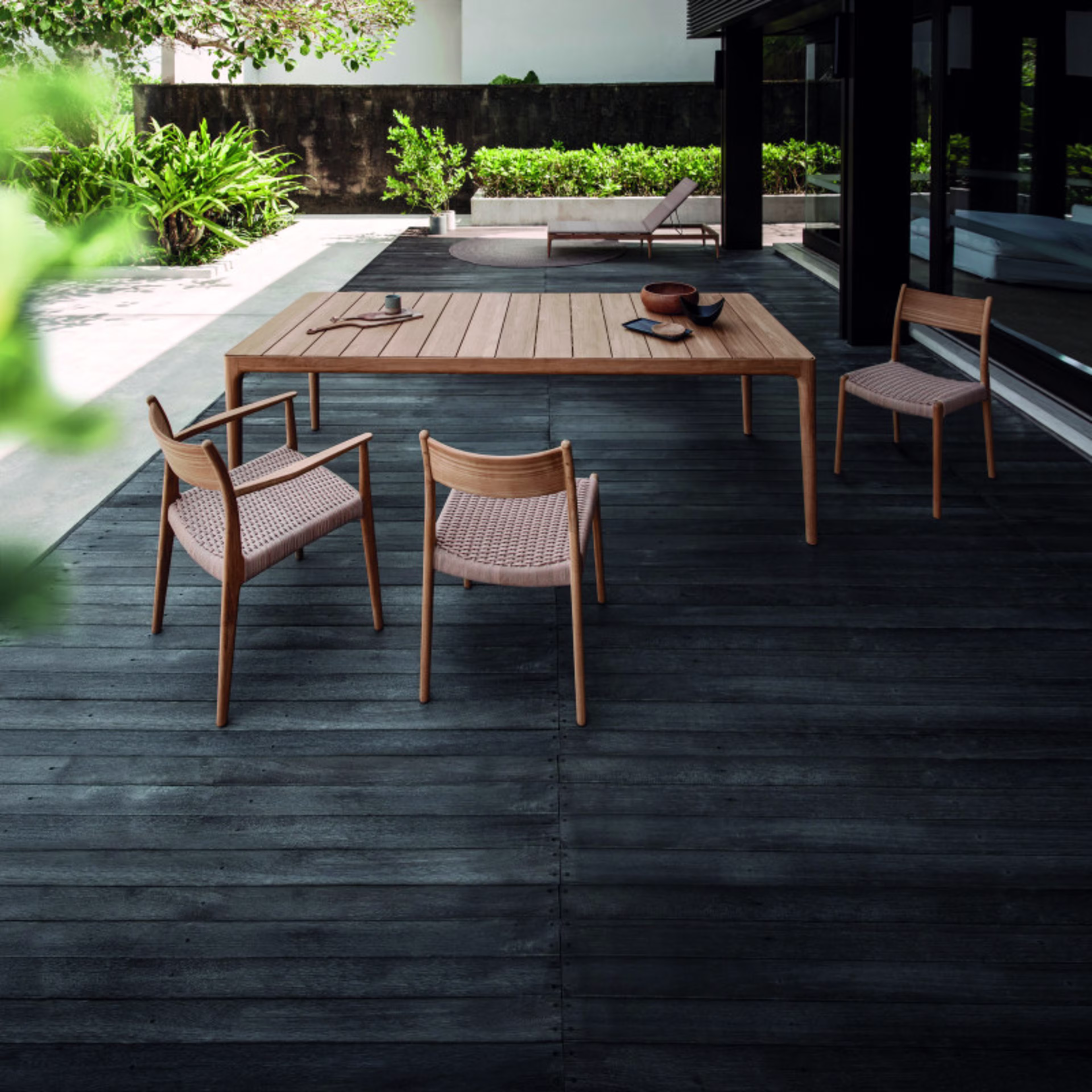 Gloster Lima Teak Dining Side Chair