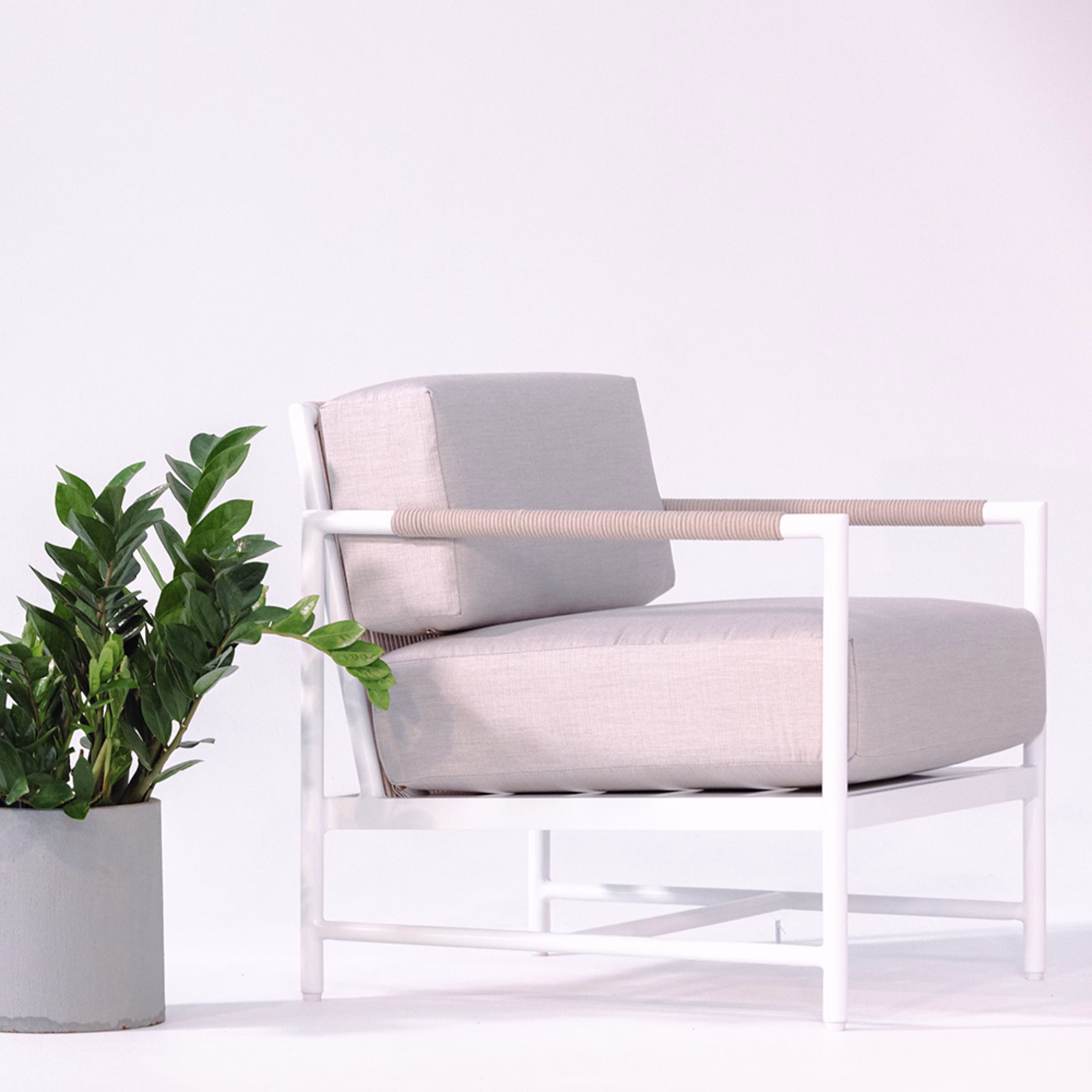 Sunset West Sabbia Aluminum Club Chair