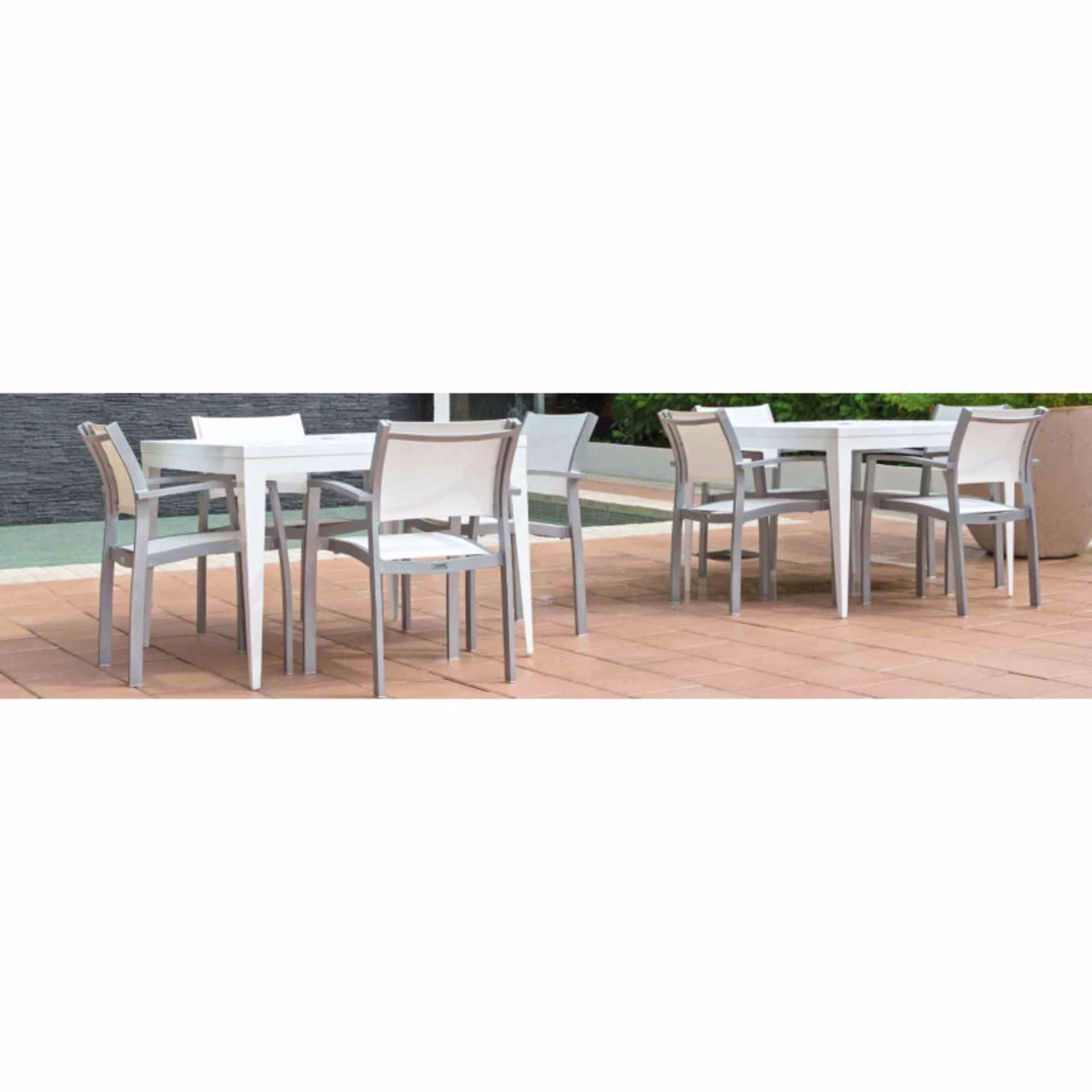 DecoScape South Beach 32" Aluminum Square Dining Table