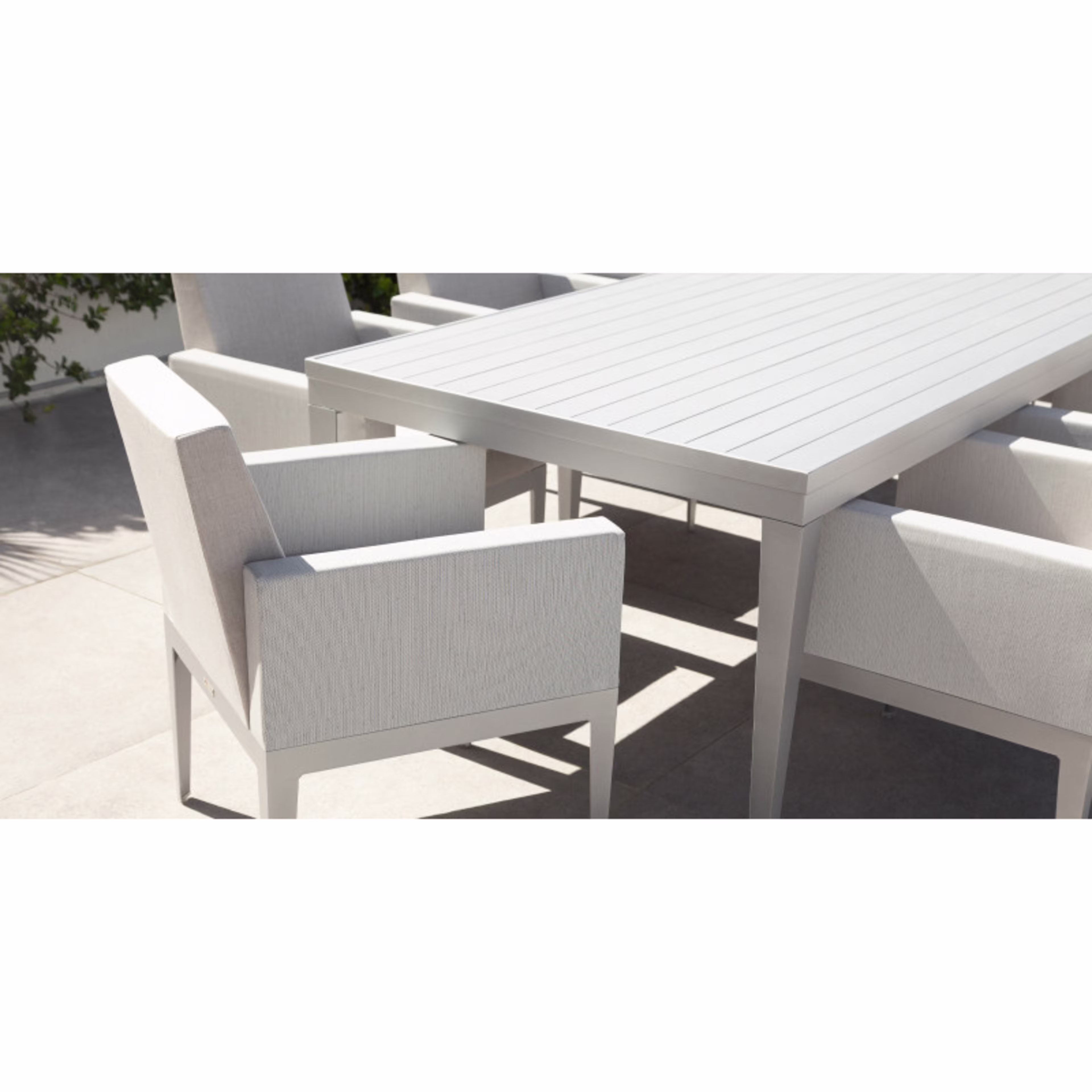 DecoScape South Beach 72" Aluminum Rectangular Dining Table