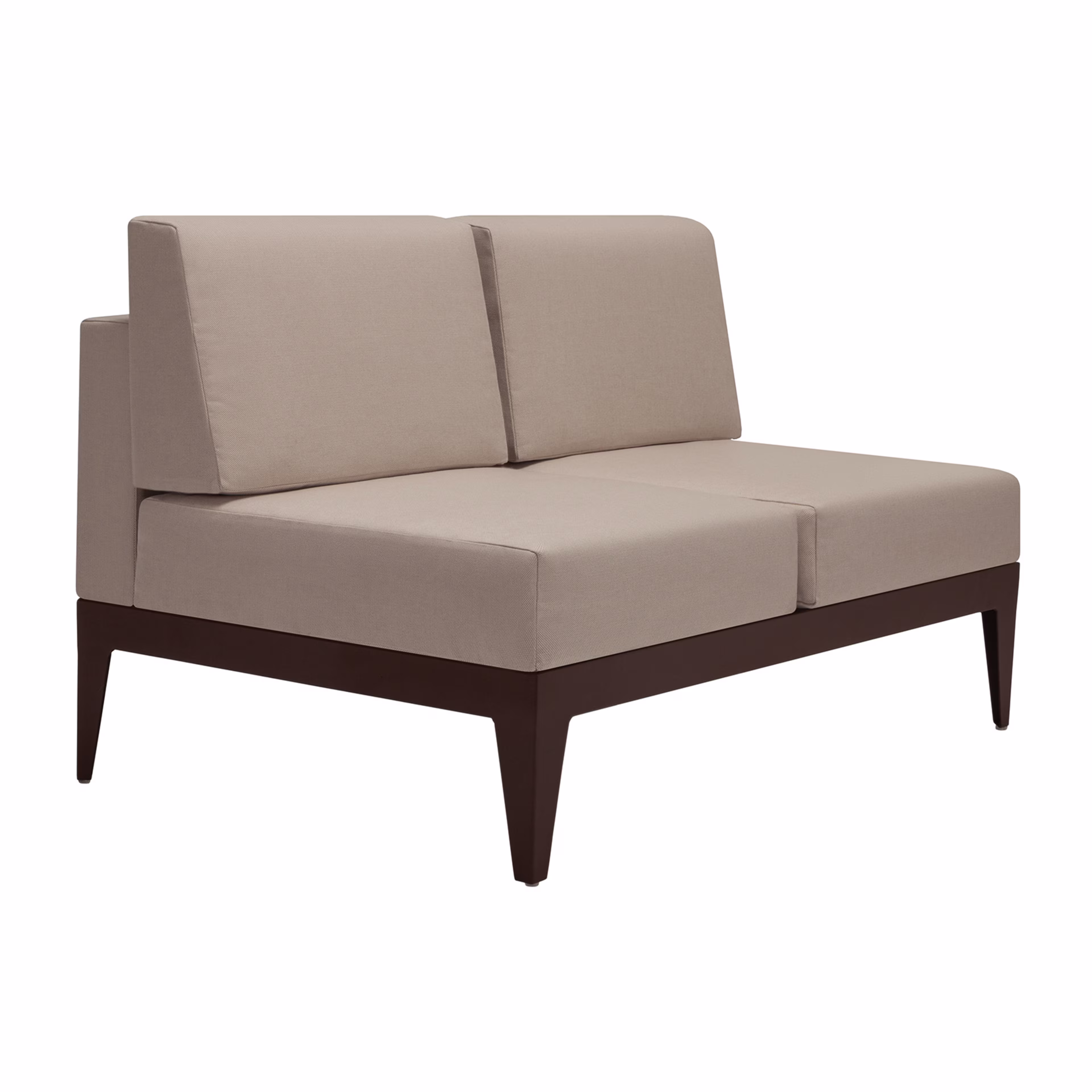 DecoScape South Beach Upholstered Armless Love Seat Outdoor Sectional Unit