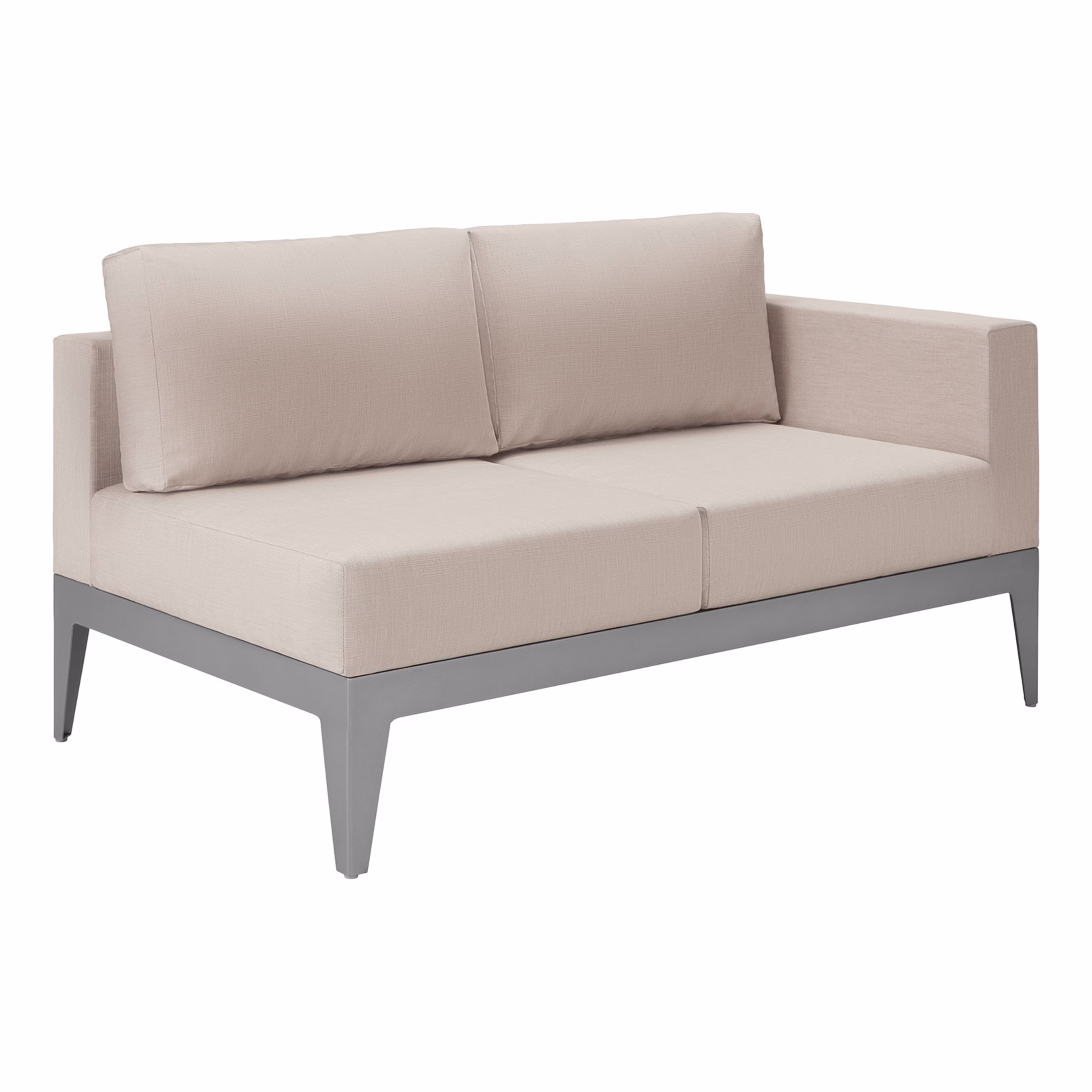 DecoScape South Beach Upholstered Right Arm Love Seat Outdoor Sectional Unit