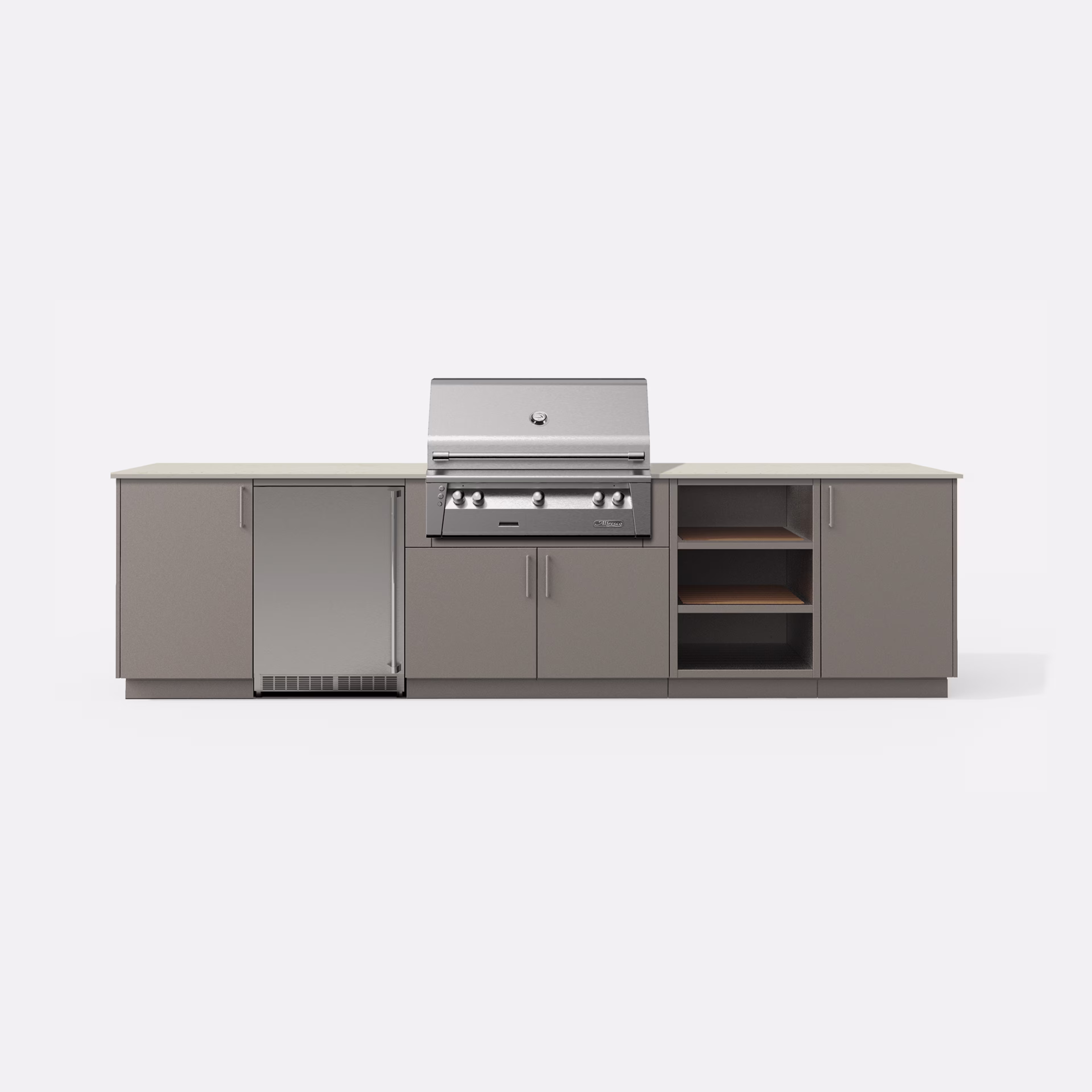 Urban Bonfire Taïga 11.25' Outdoor Kitchen Island with Lynx Professional 36" Grill