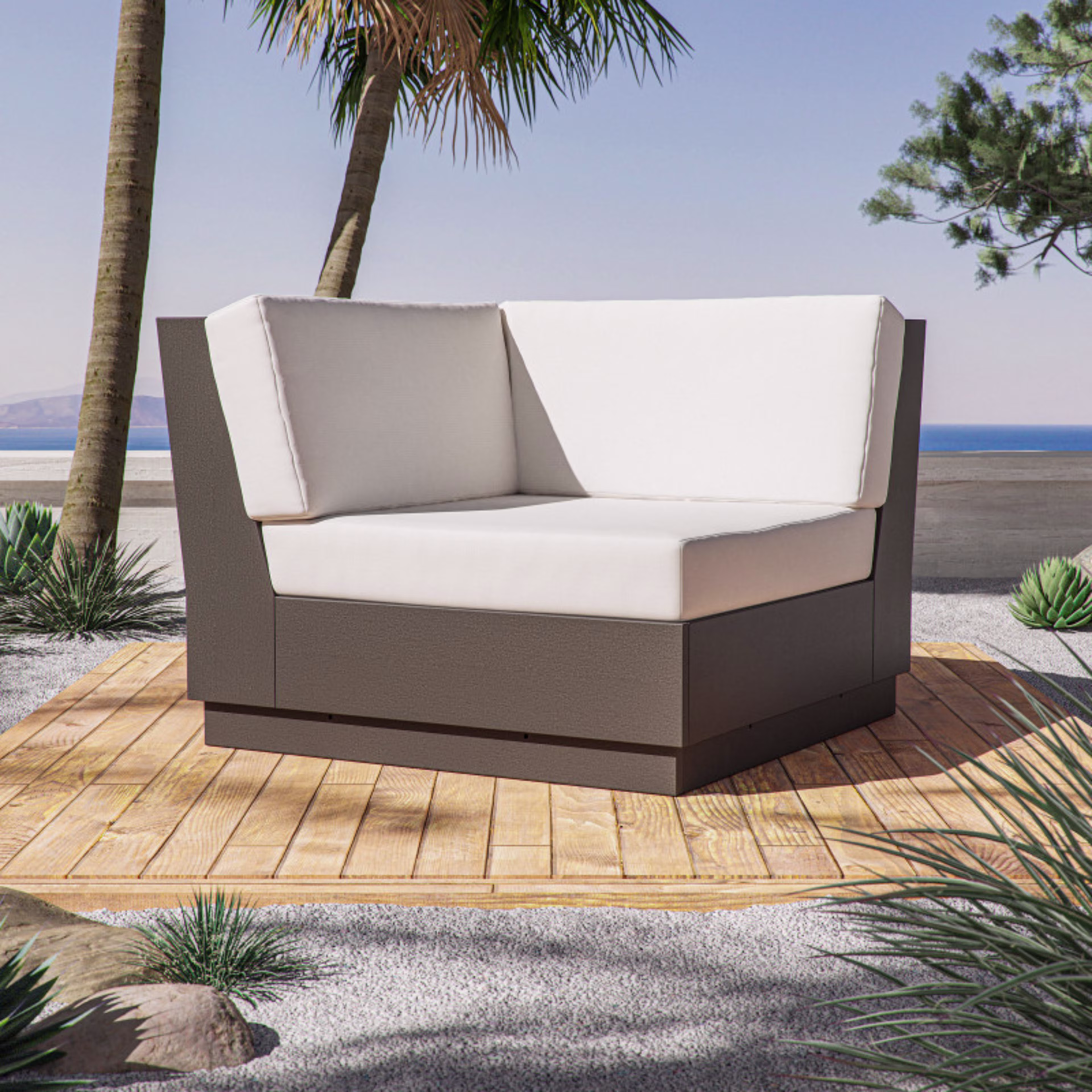 Polywood Elevate Modular Corner Outdoor Sectional Unit