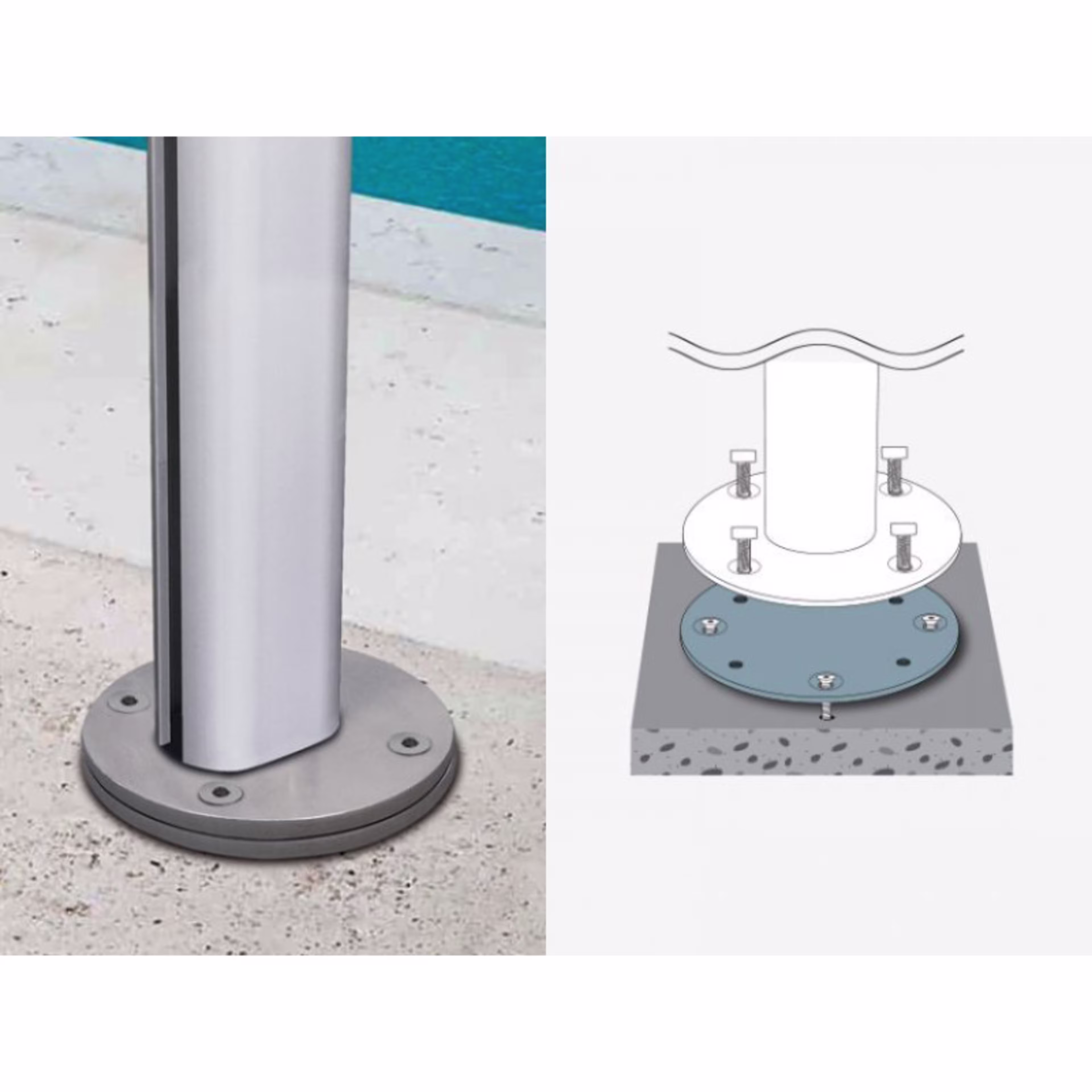 Shademaker Concrete Cantilever/Market Umbrella Mount Kit