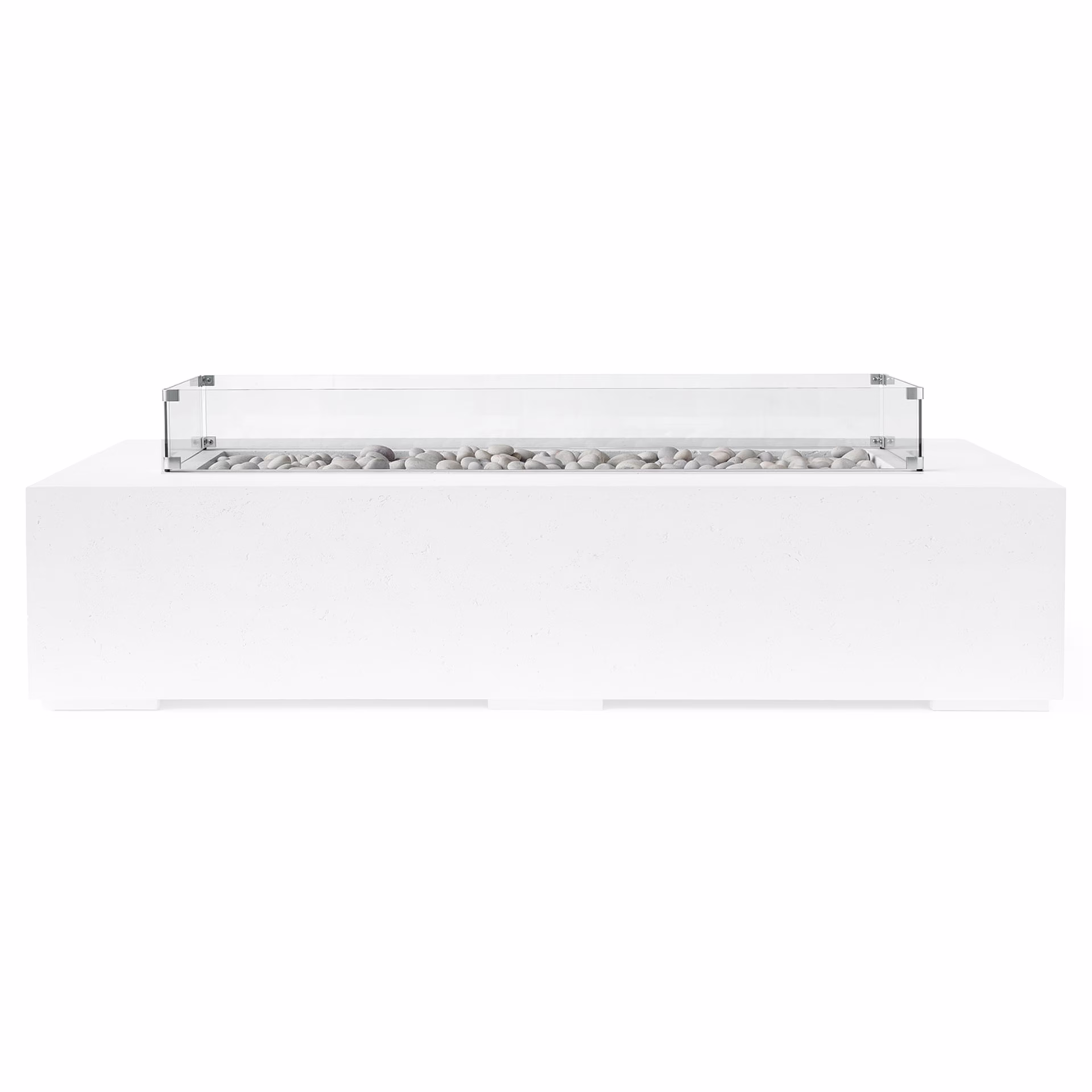 Dekko Fire Pits Sonoma Rectangular Fire Pit Wind Guard