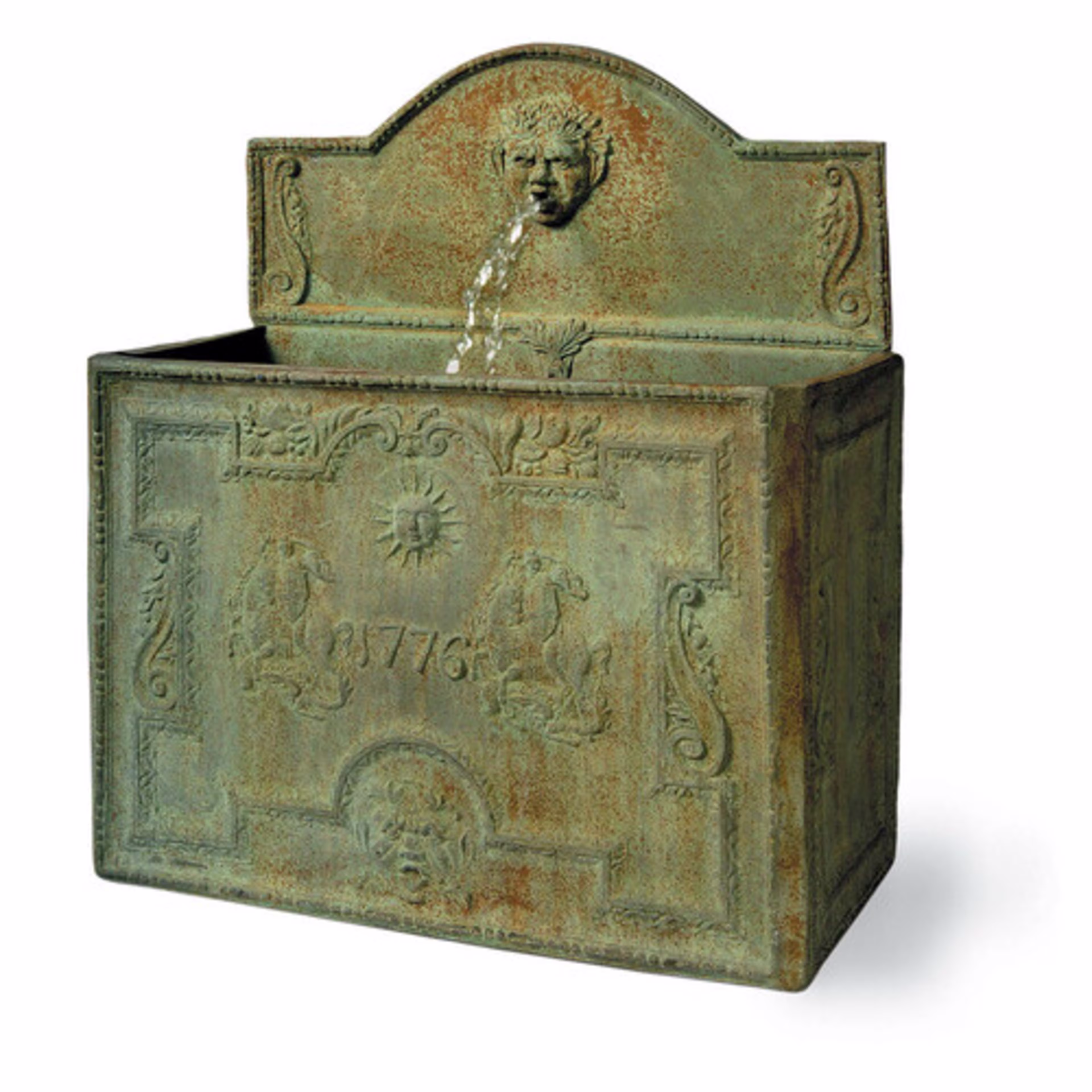 Capital Garden George & Dragon Fiberglass Outdoor Garden Fountain