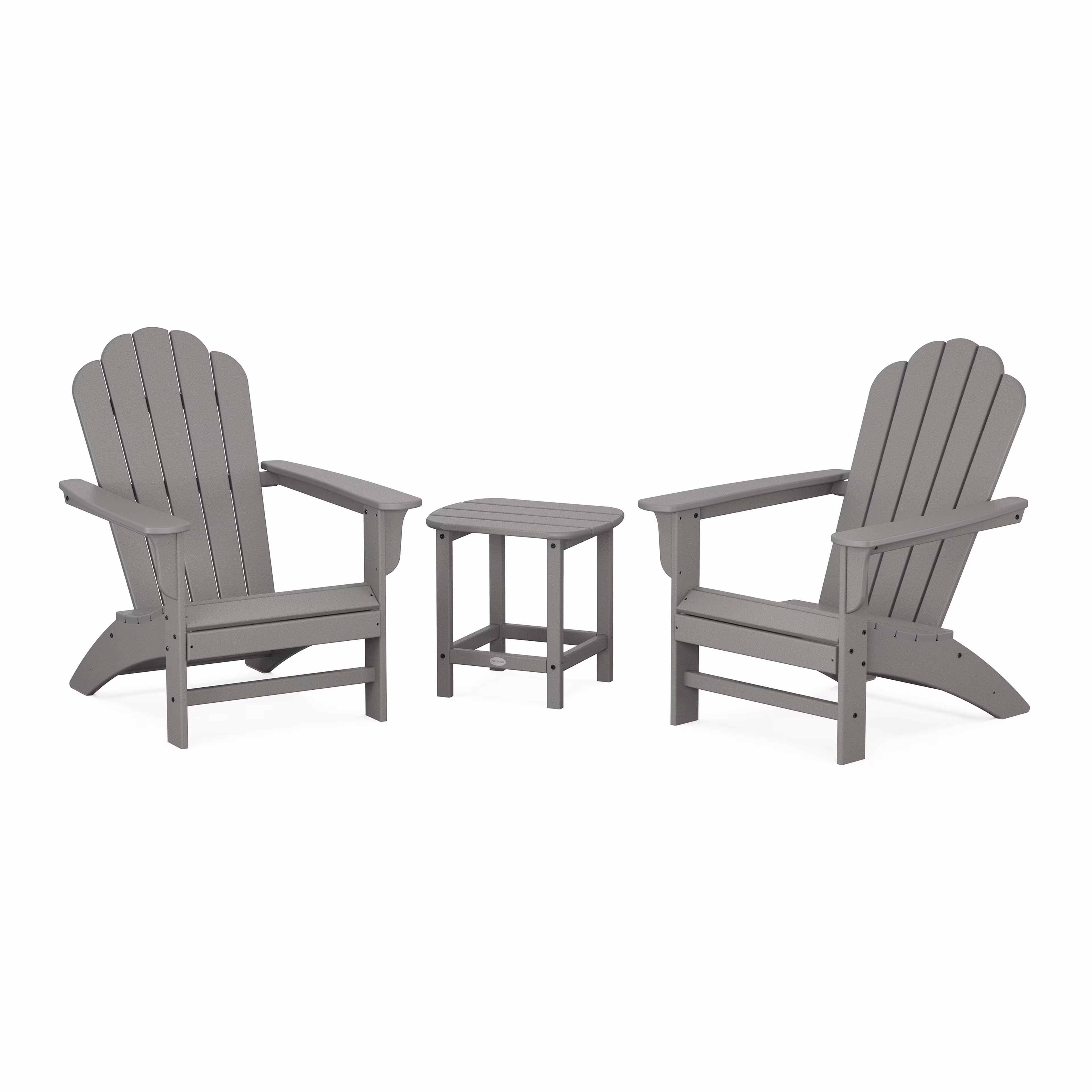 Polywood Cottage Adirondack Chair 3-Piece Set