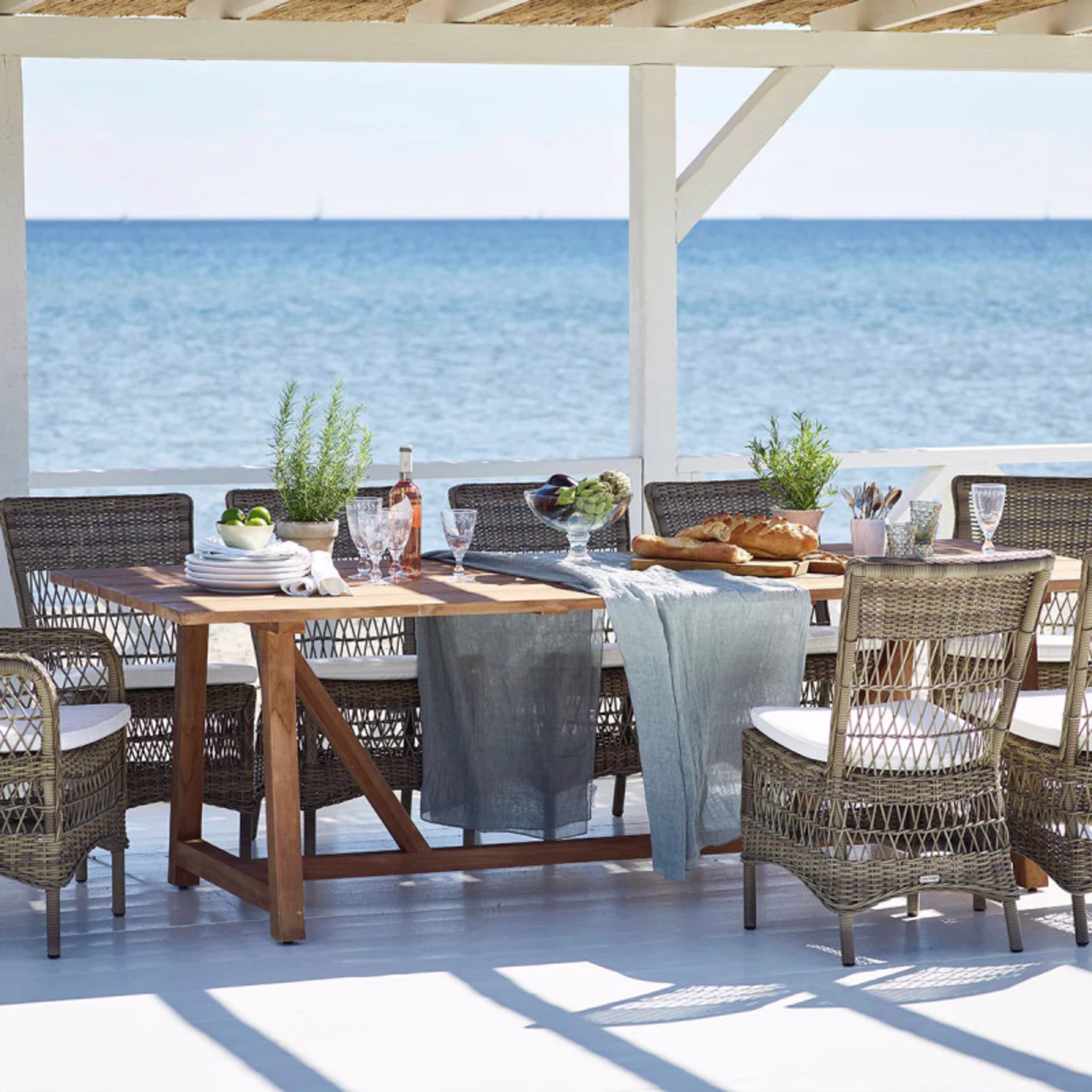 Sika Design Teak George 79" - 110" Extending Rectangular Dining Table