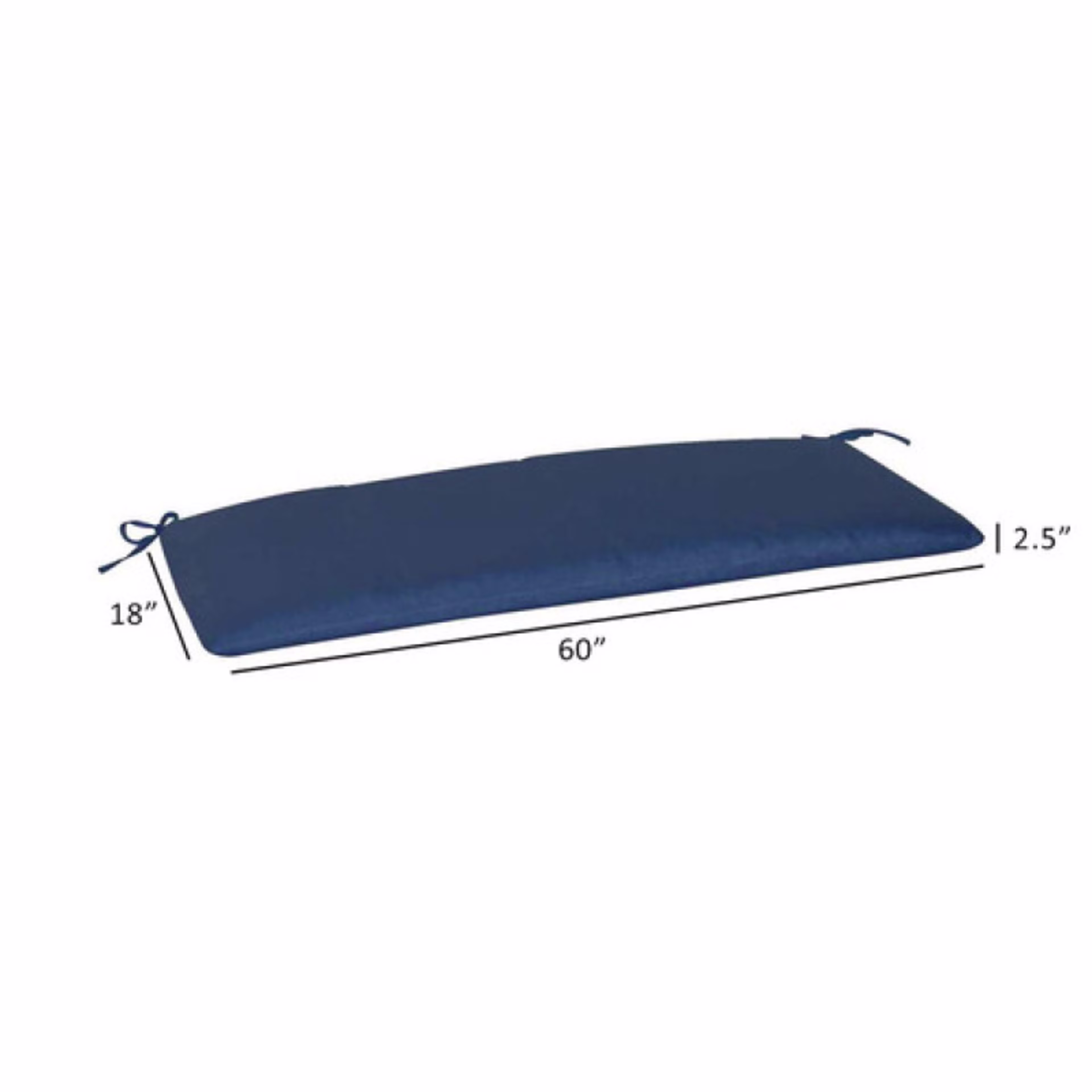 Classic Cushions 5' Bench Cushion with Knife Edges - 60" x 18" x 2.5"
