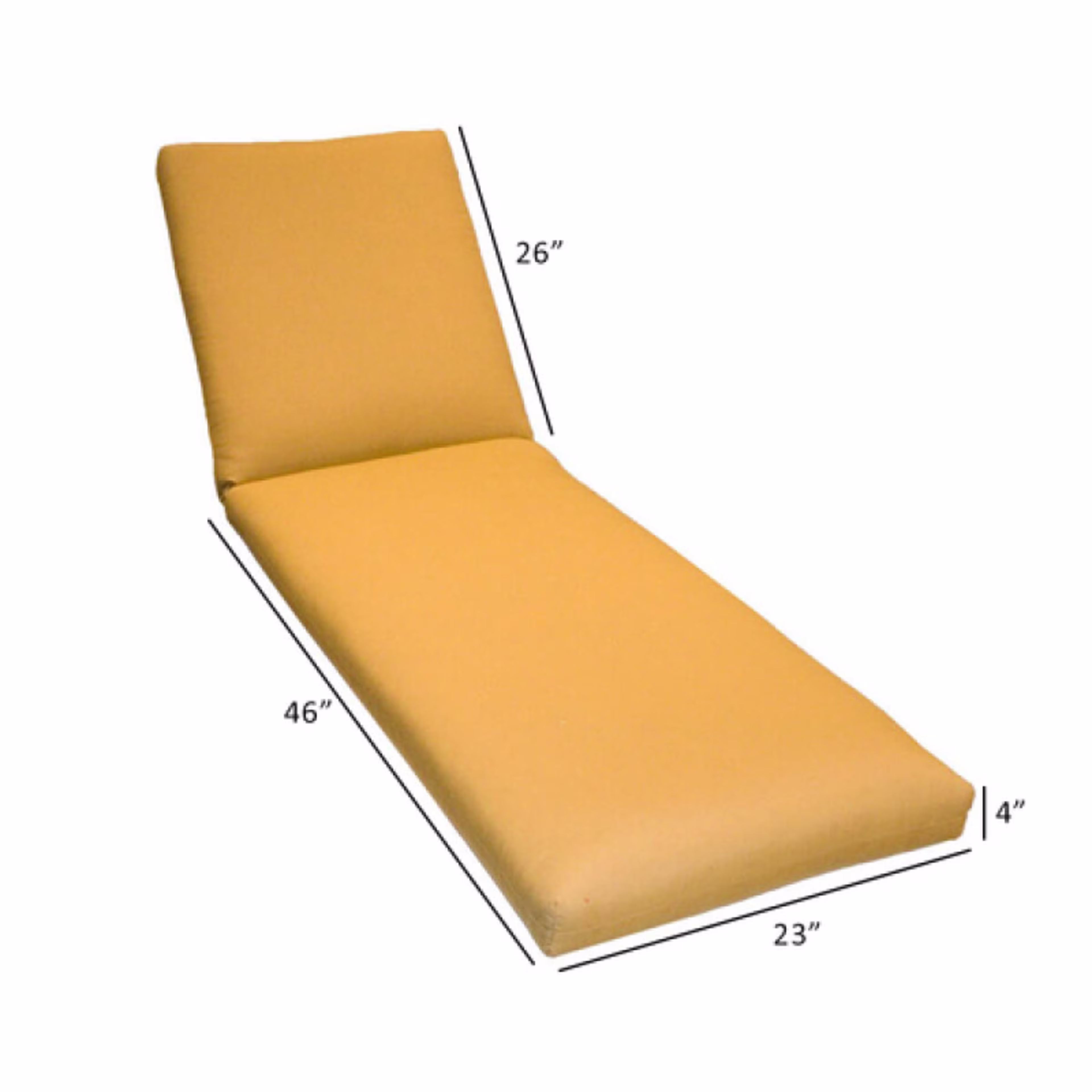 Classic Cushions Chaise Lounge Cushion - Medium