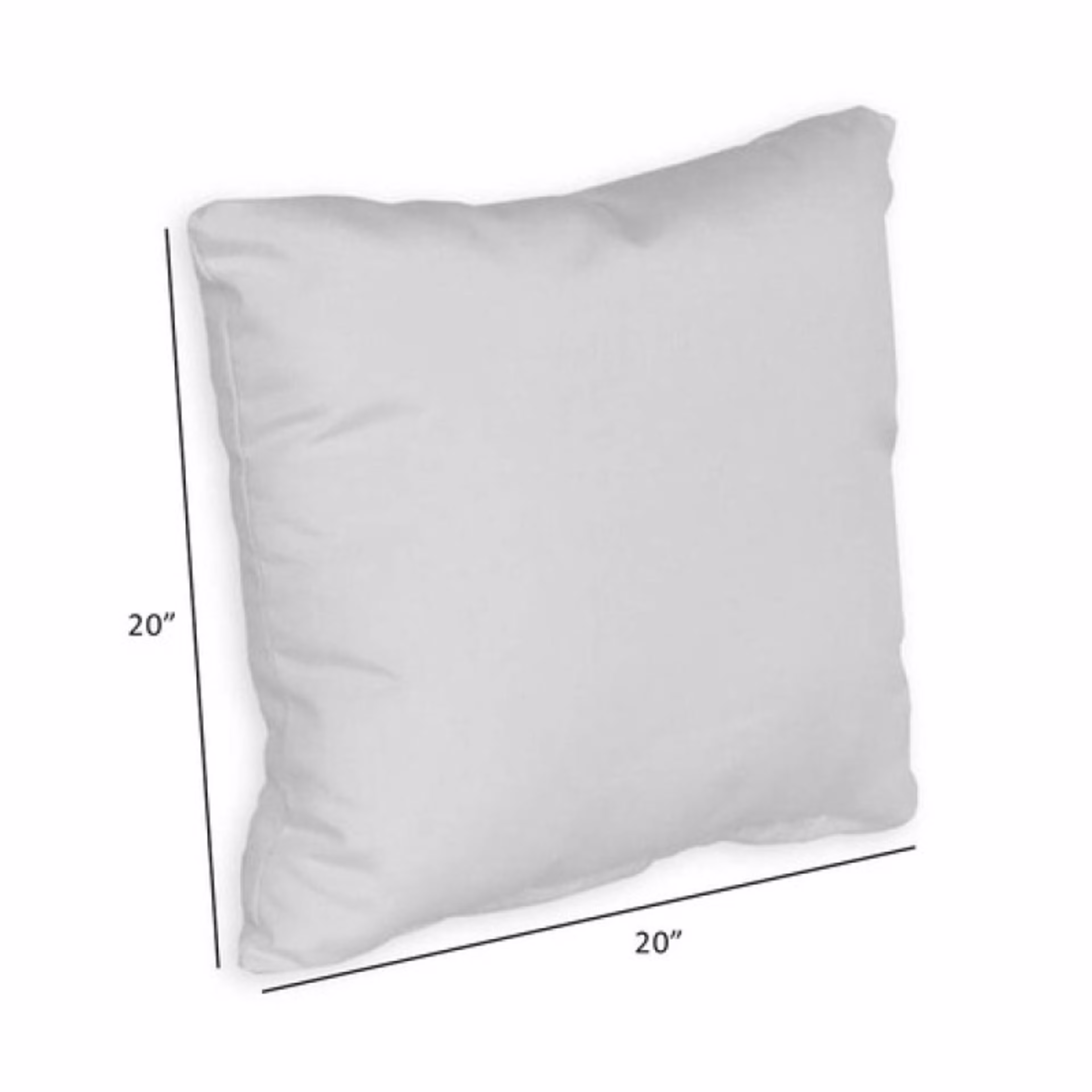 Classic Cushions 20" x 20" Sunbrella Outdoor Pillow with Knife Edges