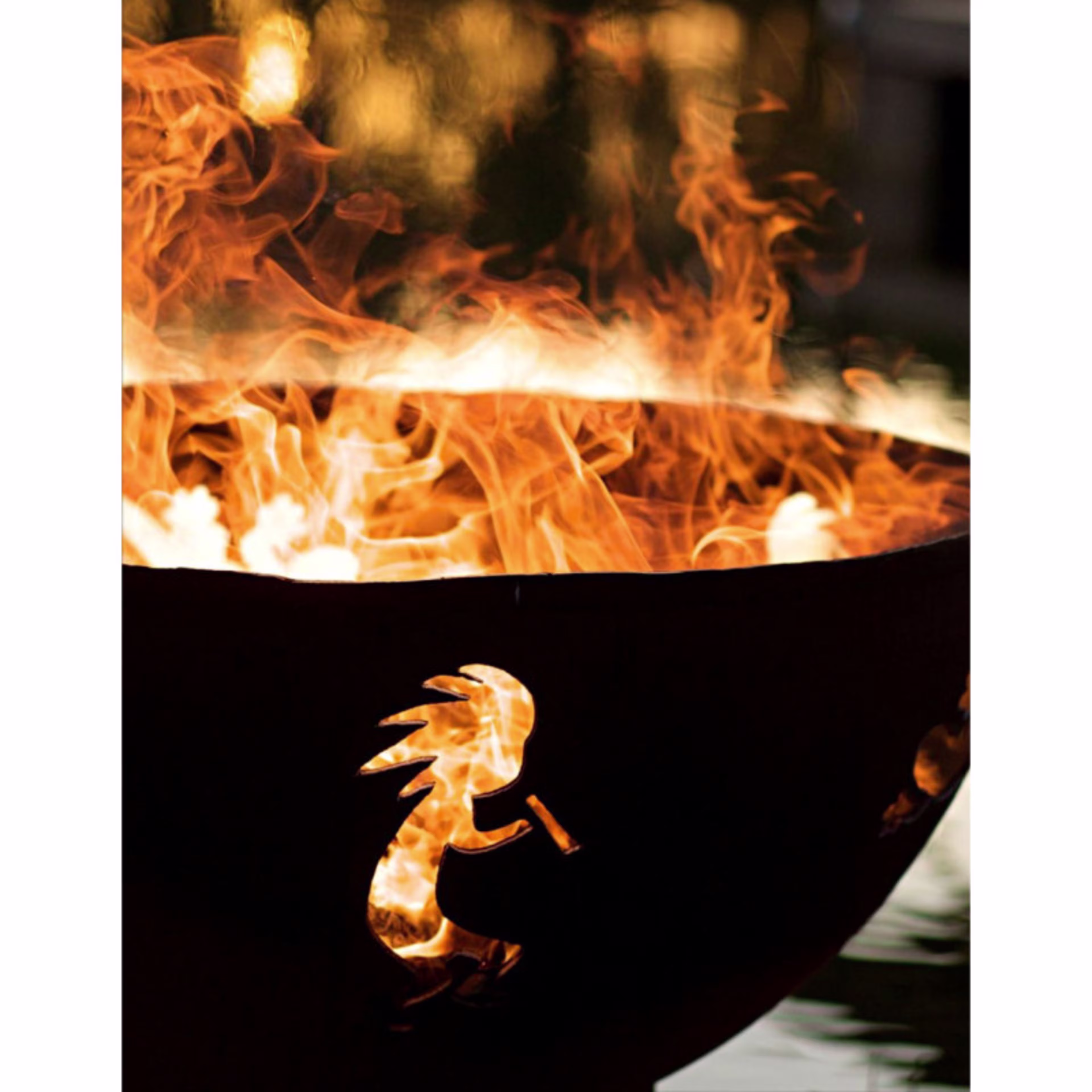 Fire Pit Art Kokopelli 36" Round Steel Fire Pit