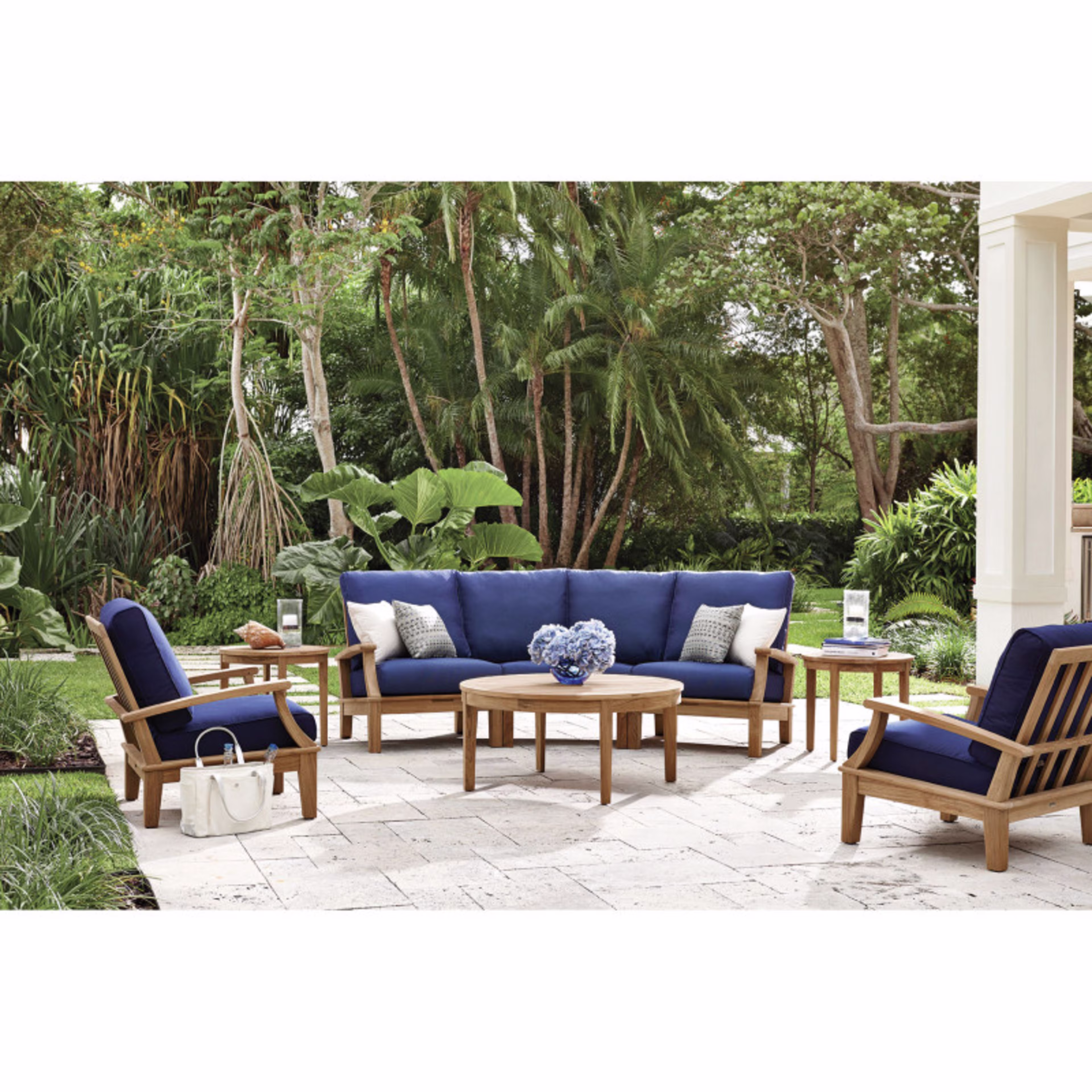 Gloster Ventura Teak Armless Outdoor Sectional Unit