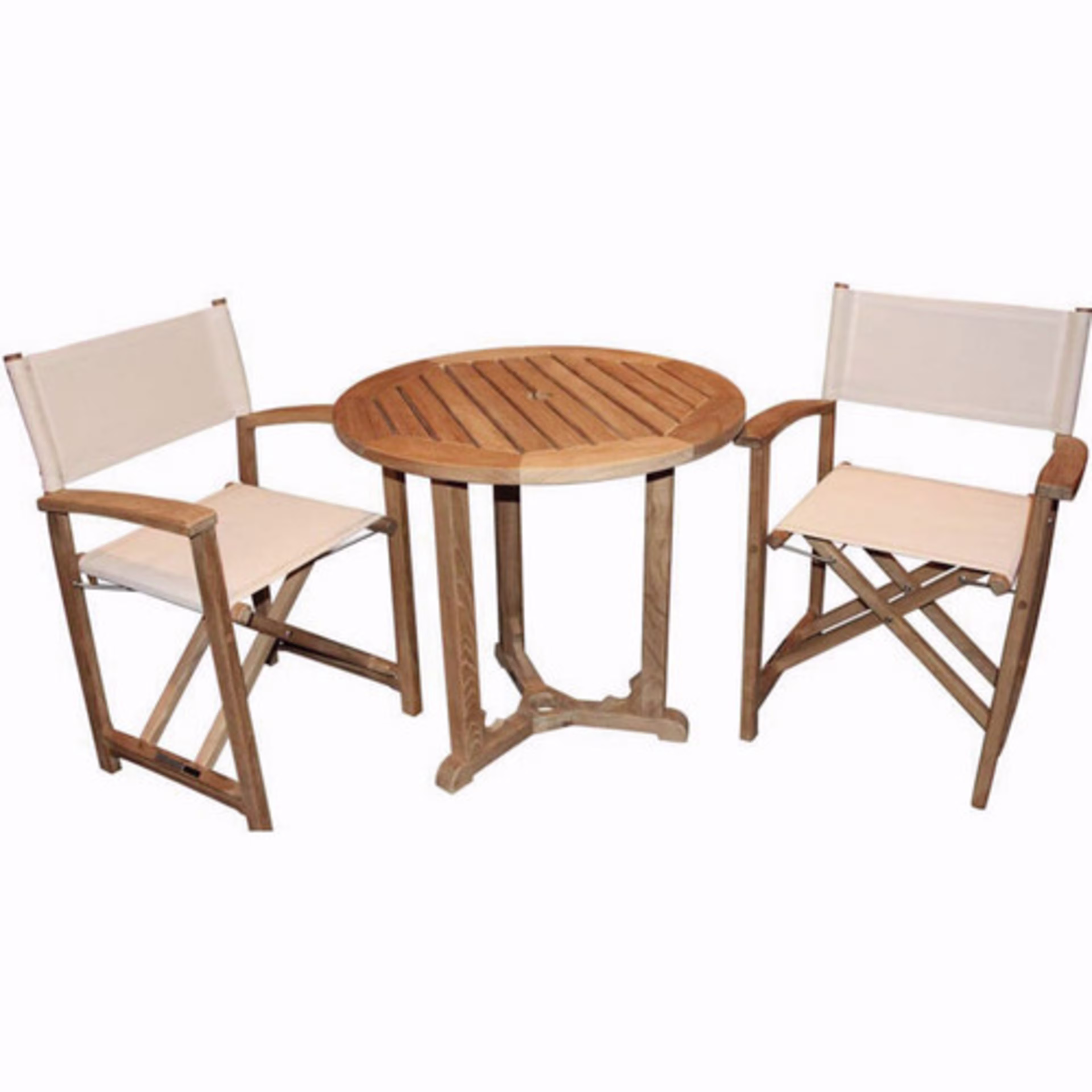 Kingsley Bate Essex/Capri 3-Piece Round Bistro Patio Dining Set