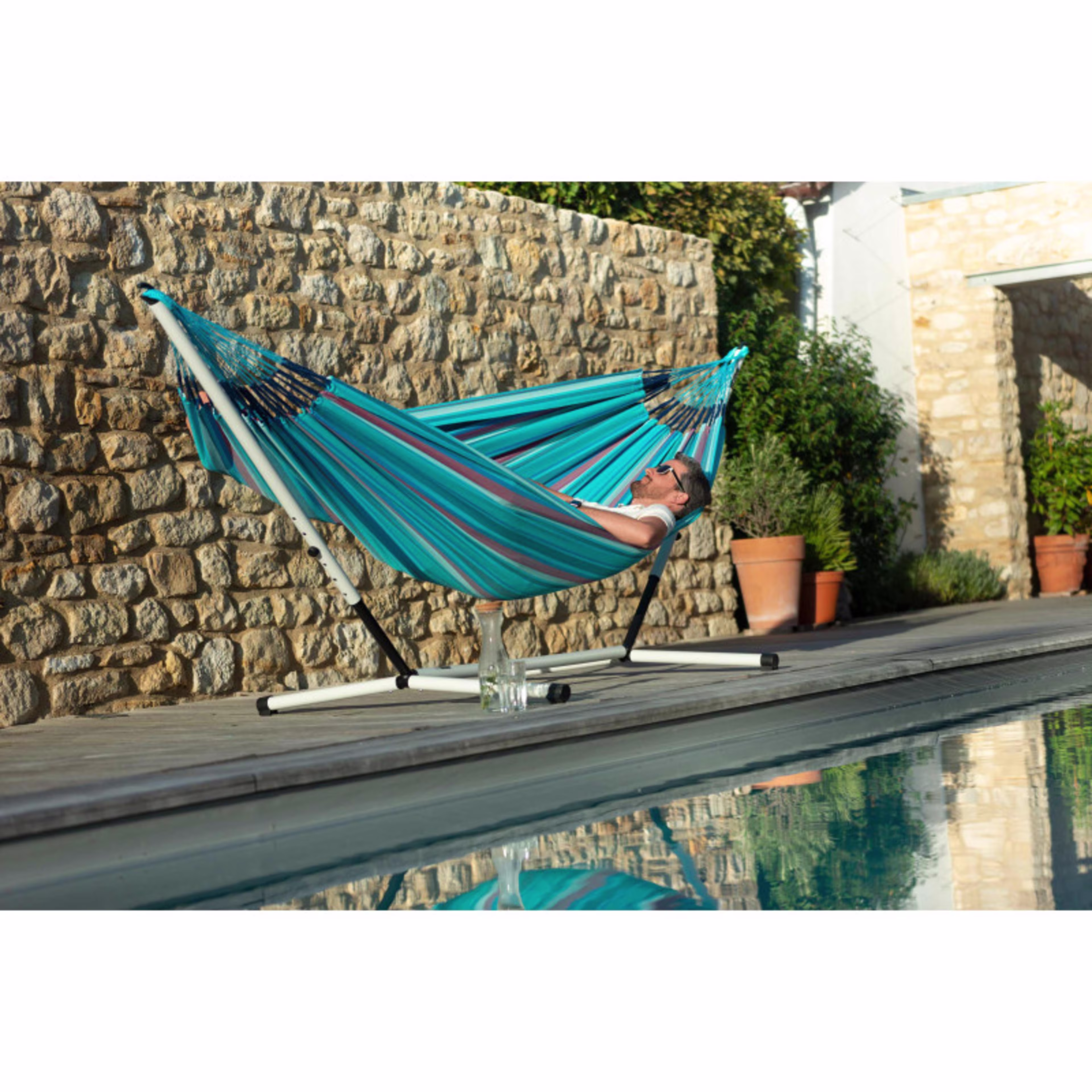 La Siesta Nautico Kingsize Steel Outdoor Hammock Stand