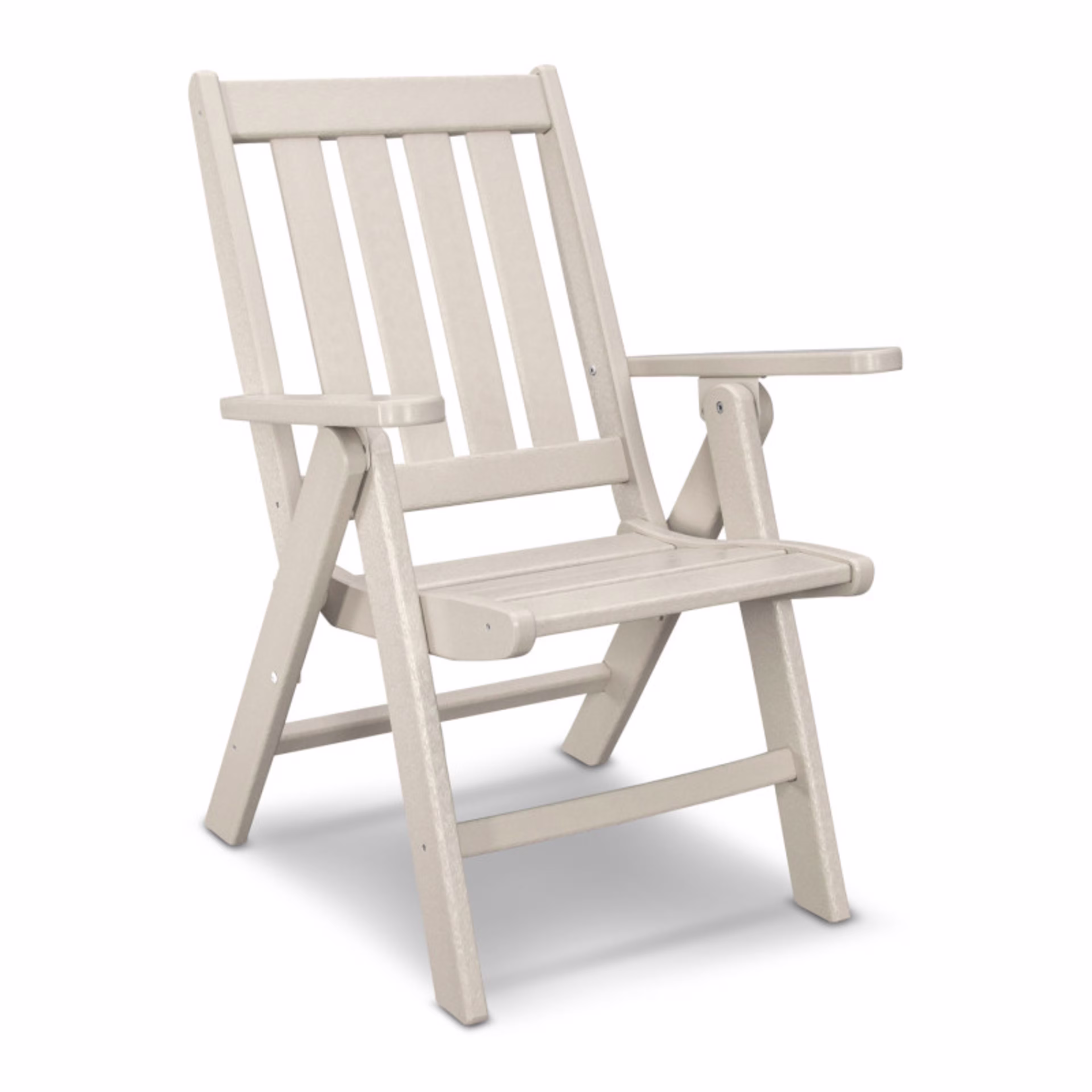 Polywood Vineyard Folding 9-Piece Farmhouse Dining Set with Trestle Legs