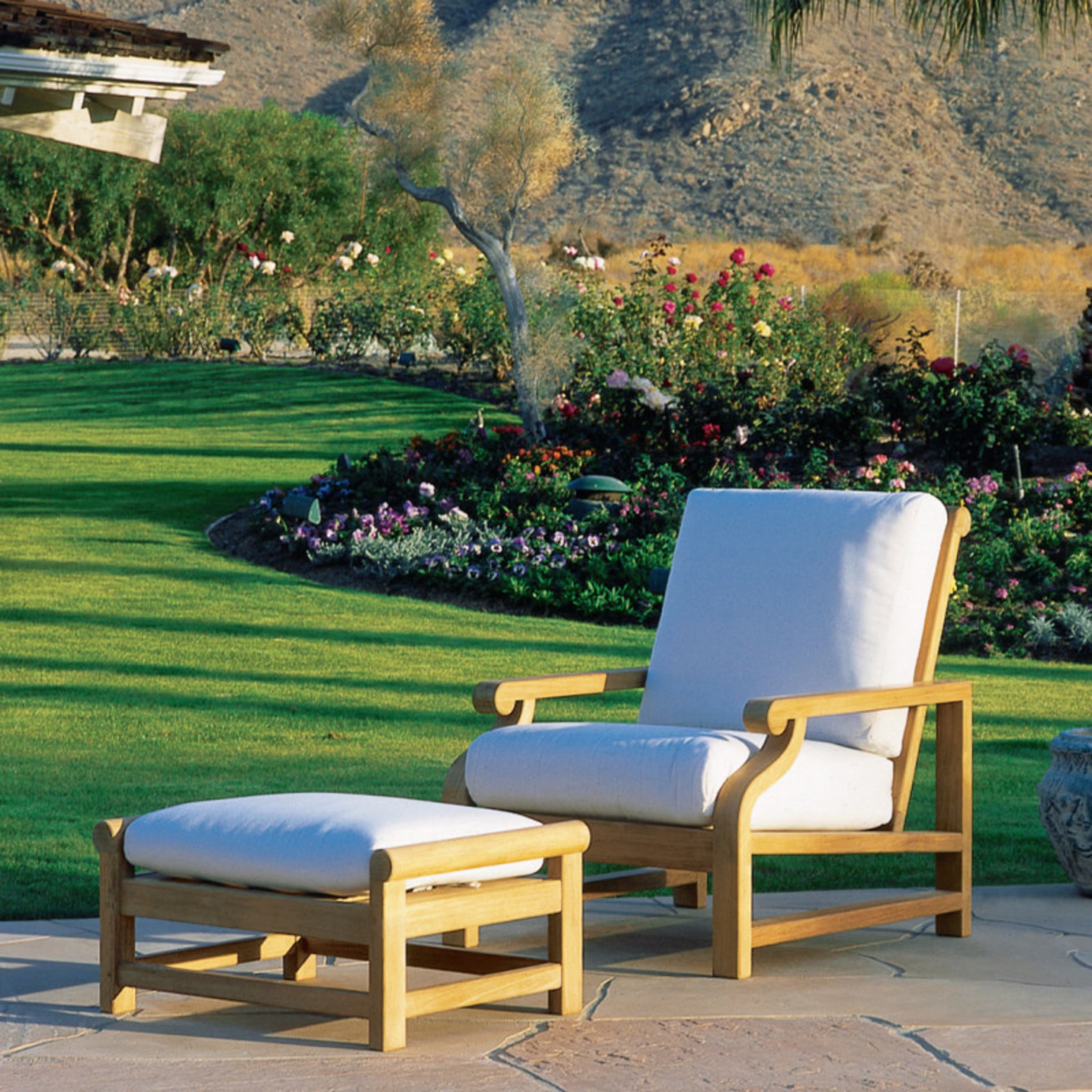Kingsley Bate Nantucket Teak Ottoman