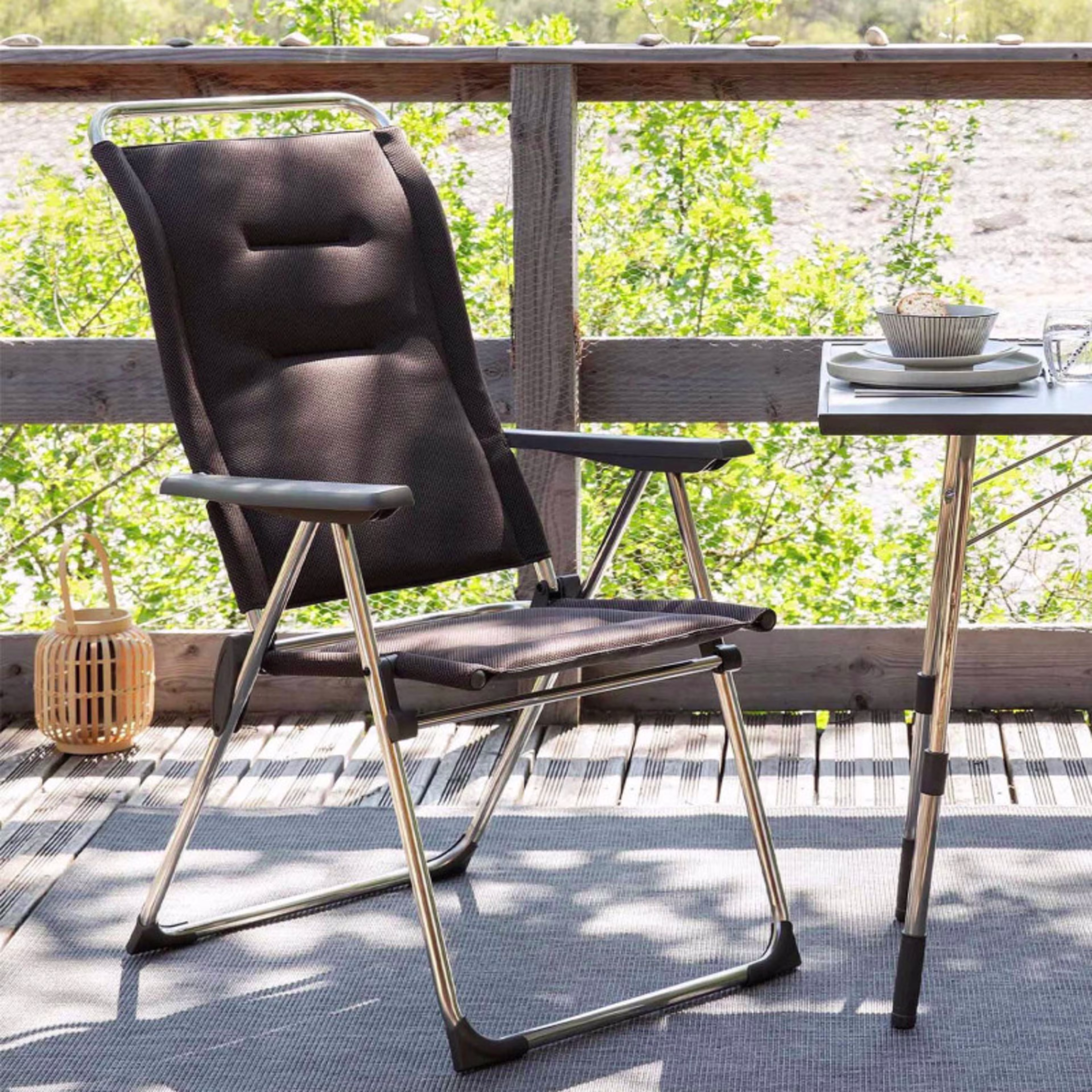 Lafuma Mobilier Alu Cham Air Comfort Reclining Aluminum Armchair