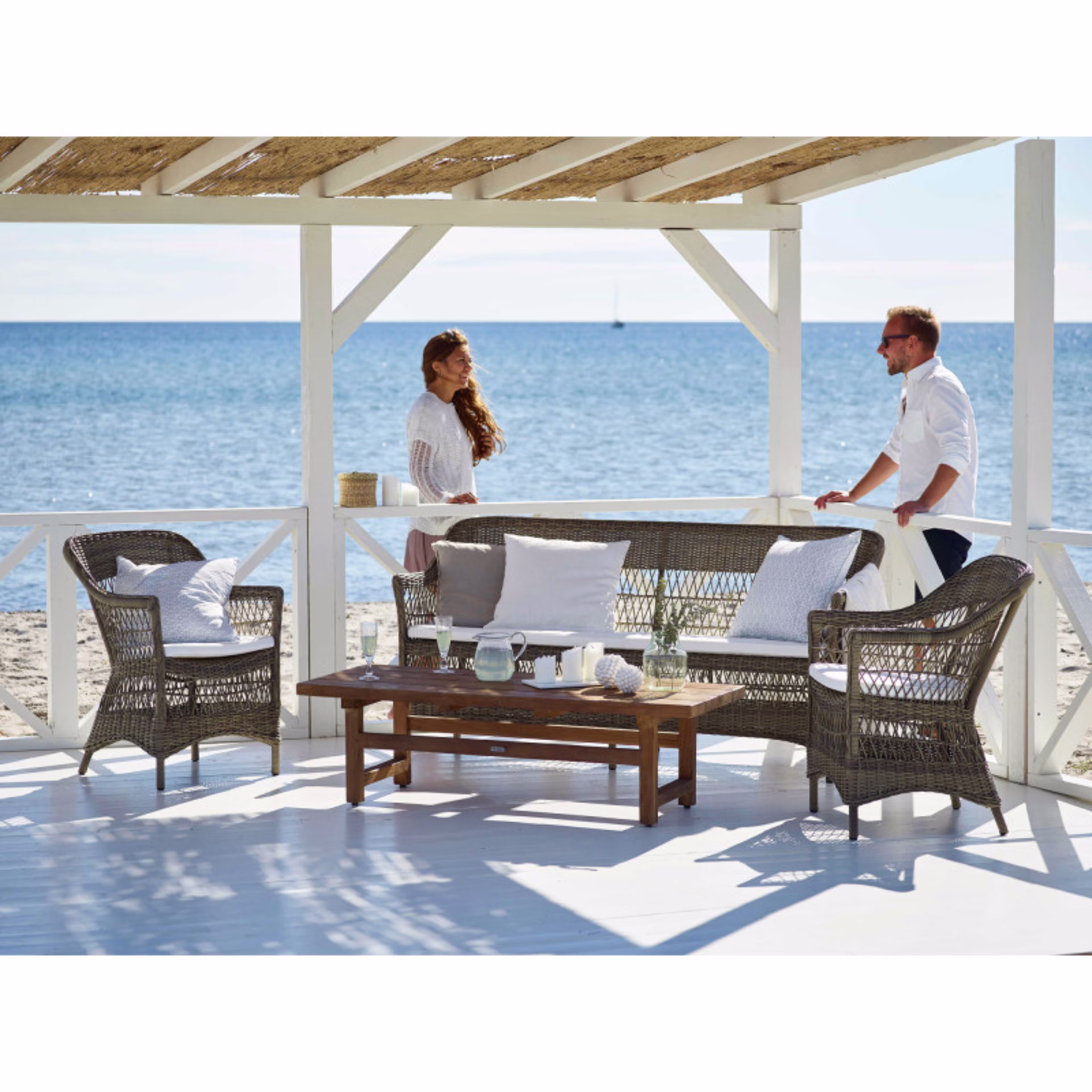 Sika Design Julian/Charlot 4-Piece Conversational Outdoor Lounging Set