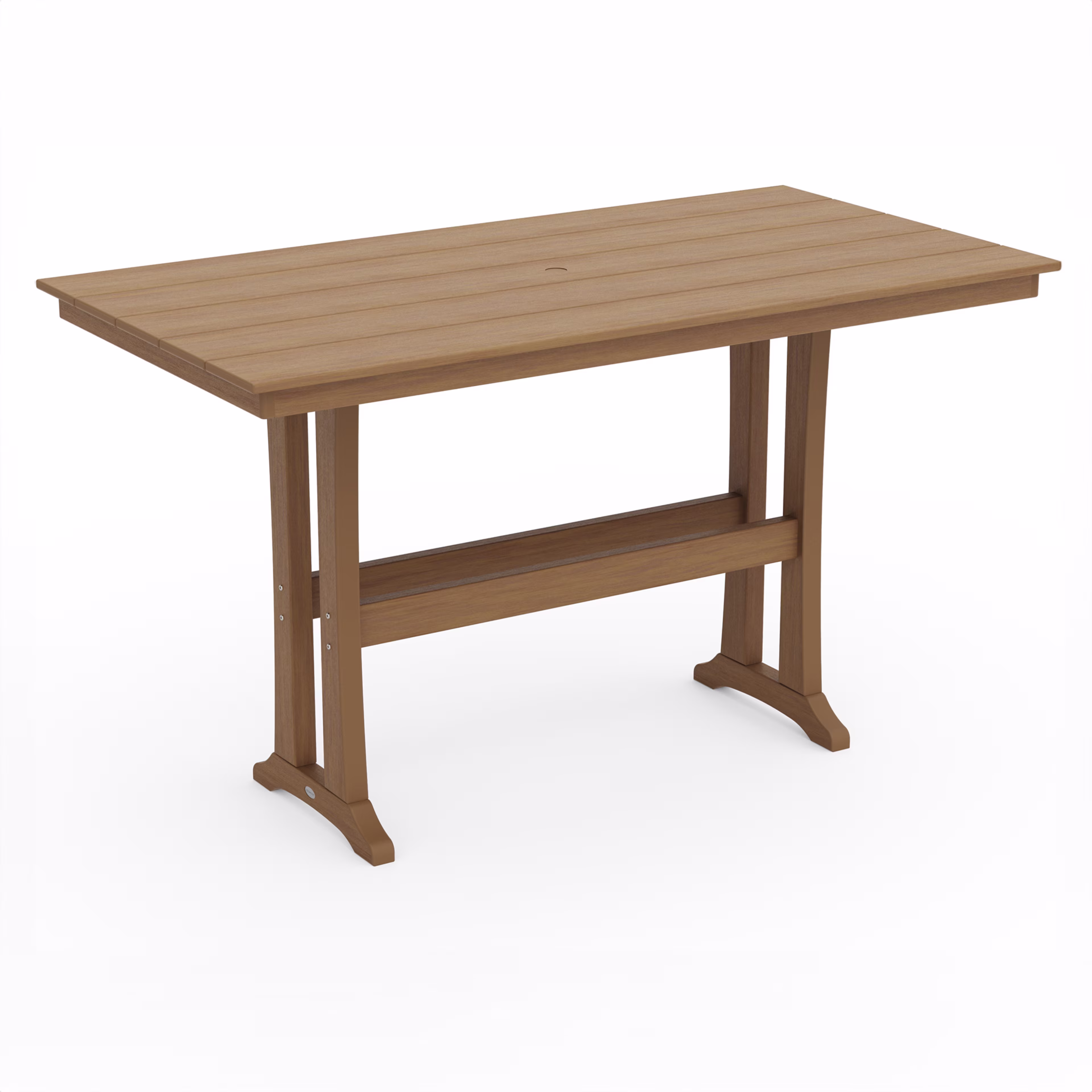 Polywood Farmhouse Trestle 73" Rectangular Bar Table