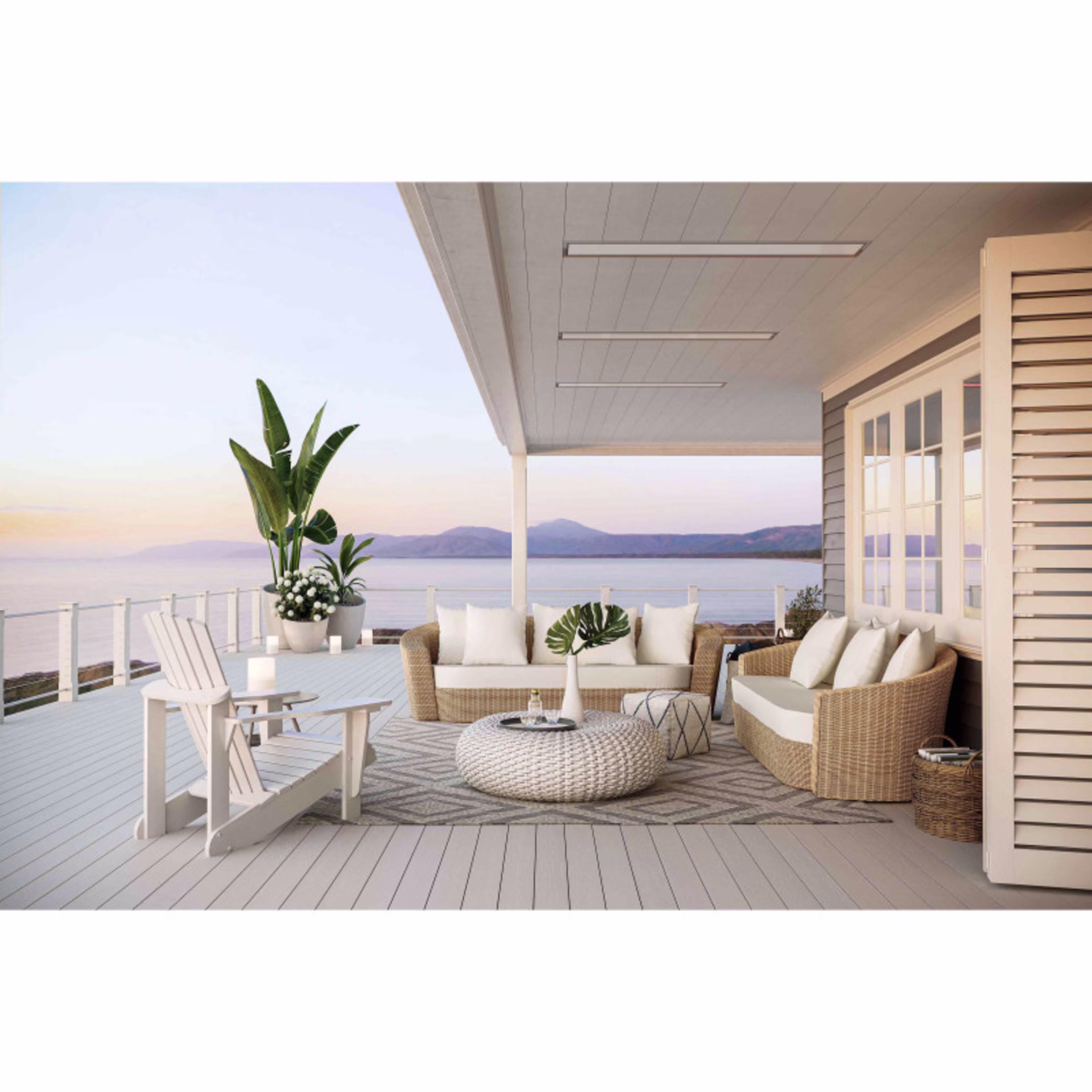 Bromic Heating Platinum Smart-Heat Marine Grade Series II 54" Wall Mount Electric Patio Heater - 4500 Watt