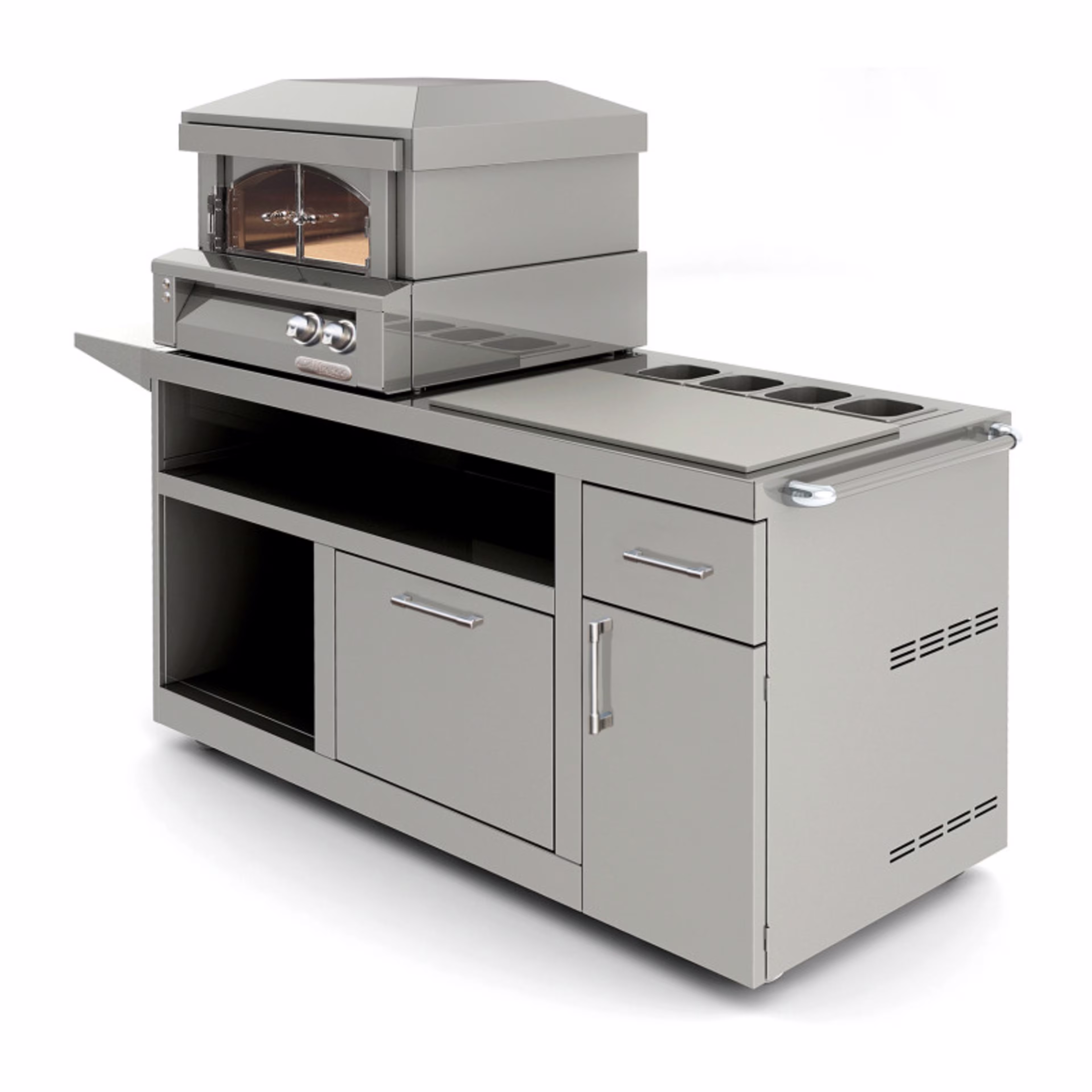 Alfresco Grills 30" Deluxe Pizza Oven Prep Cart