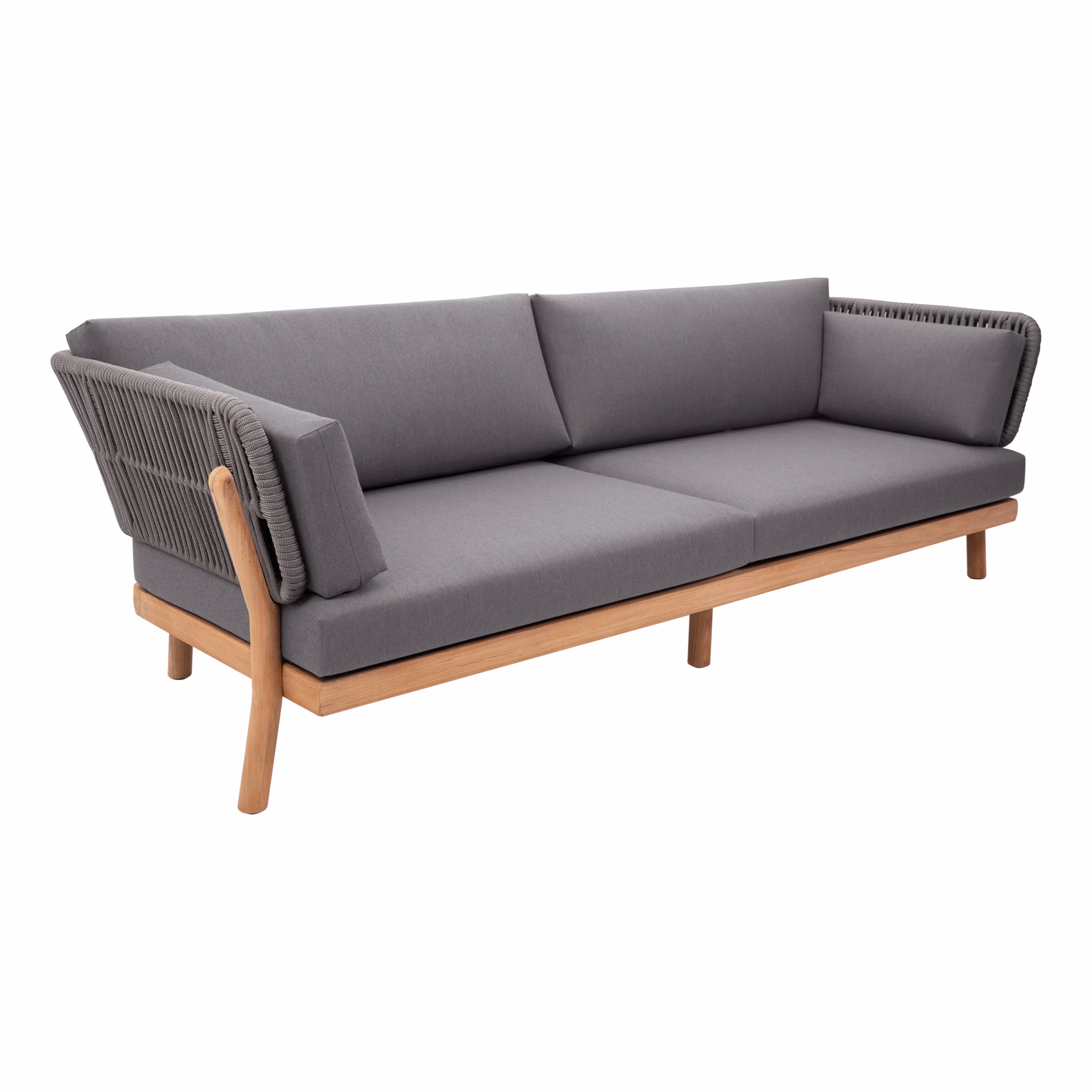 POVL Outdoor Supra 91" Teak/Rope Sofa