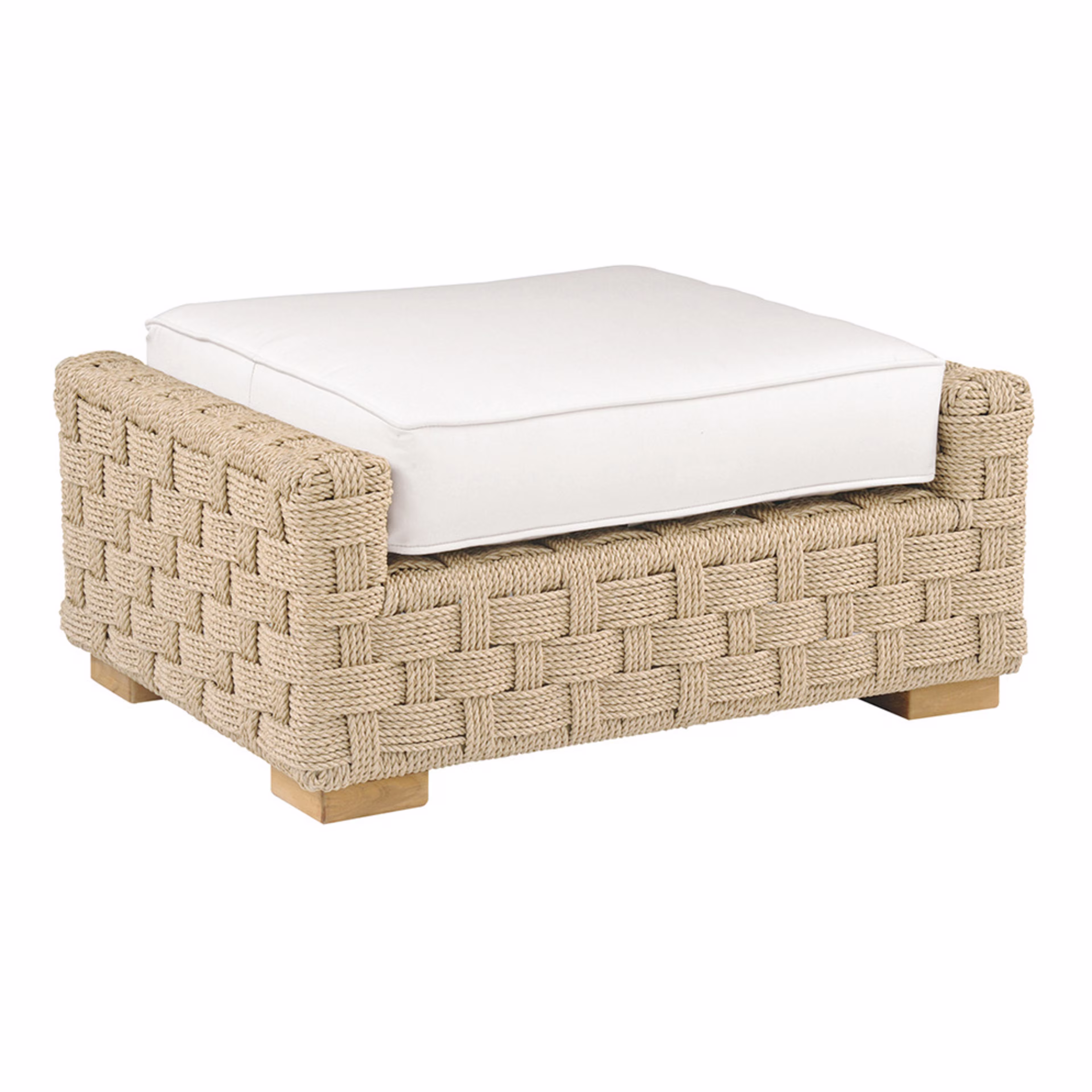 Kingsley Bate St. Barts Woven Ottoman