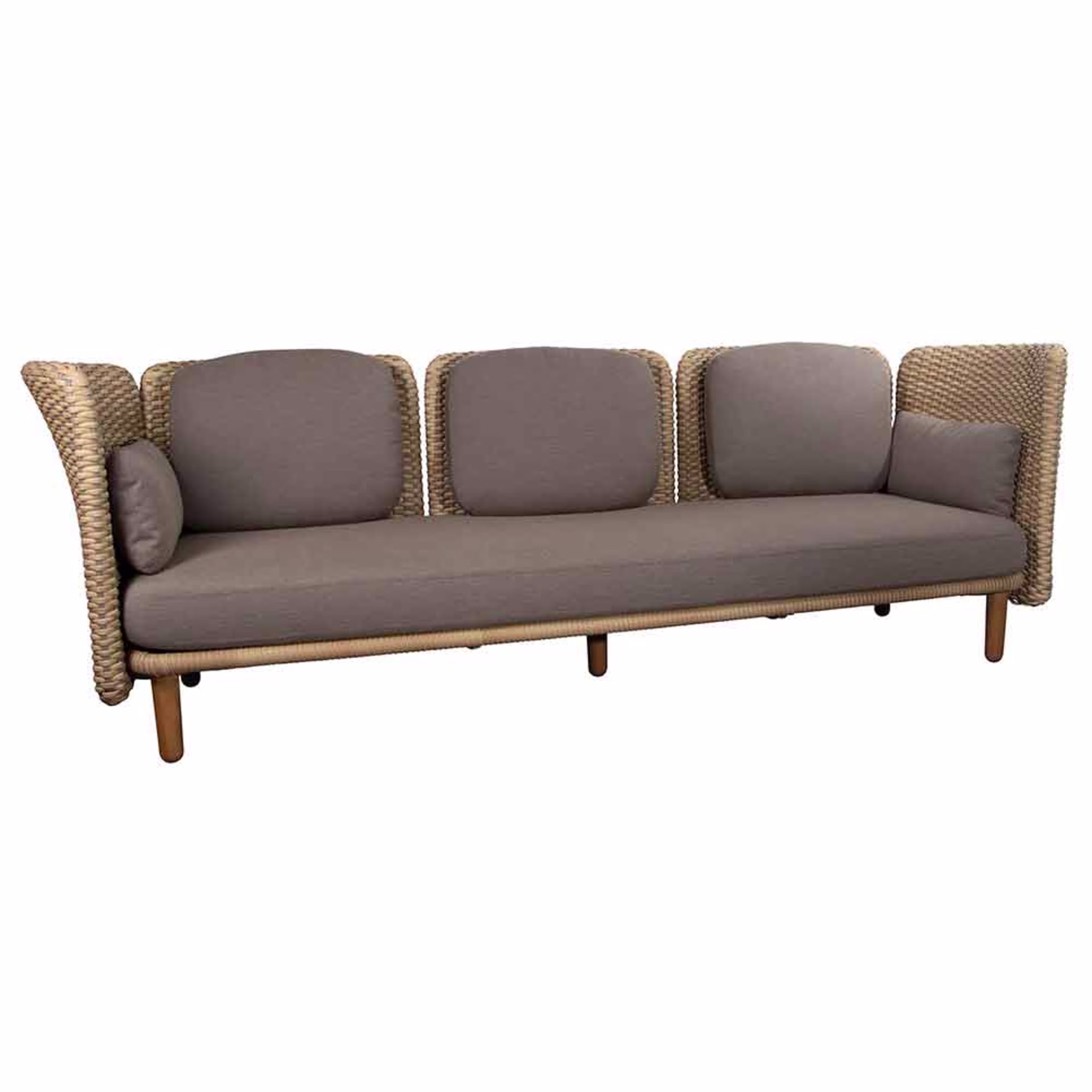 Cane-line Arch 102" Woven 3-Seater Sofa with Low Arm/Backrest