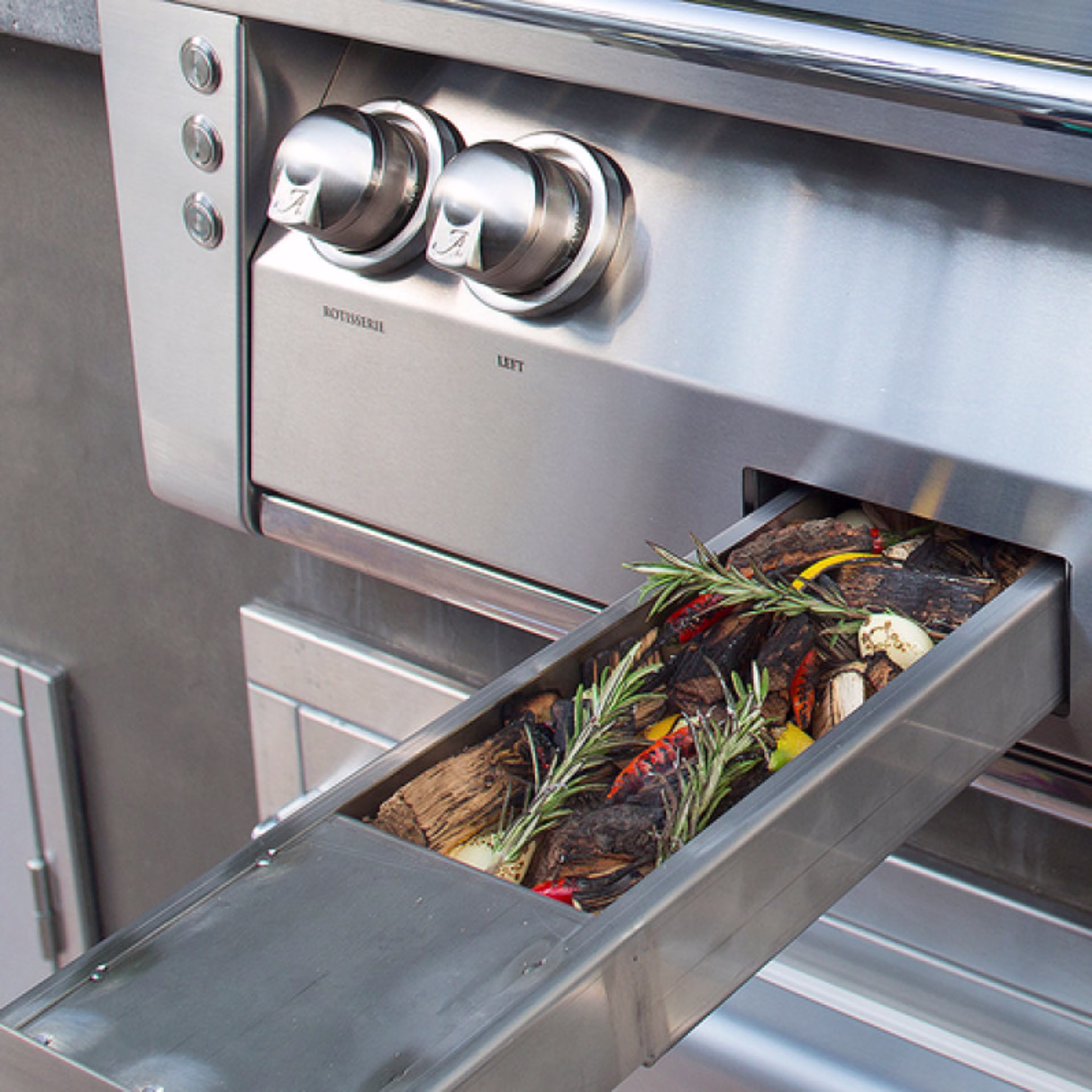 Alfresco Grills ALXE 56" Deluxe Freestanding Gas Grill with SearZone and Side Burner on Cart