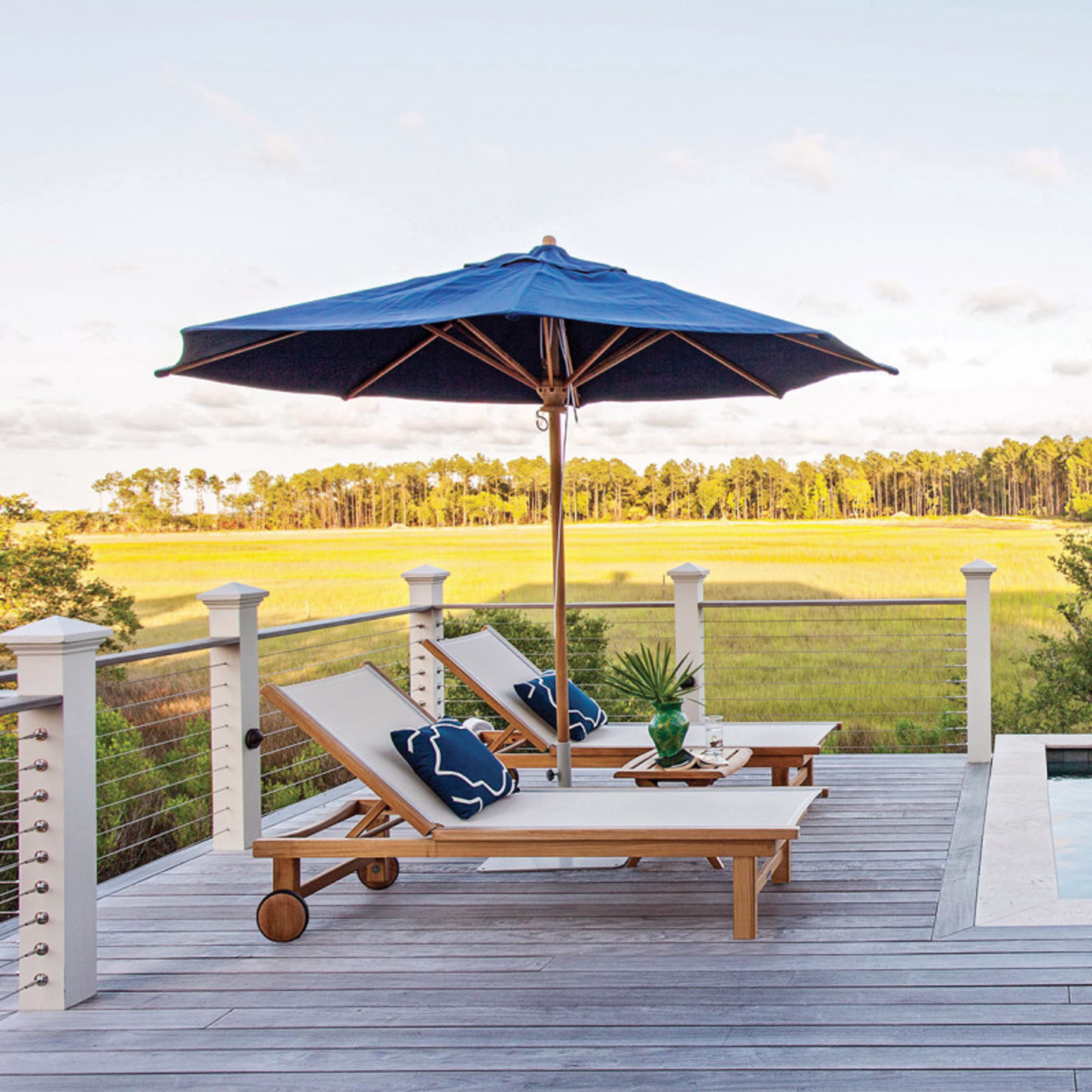 Kingsley Bate St. Tropez Sling Chaise Lounge
