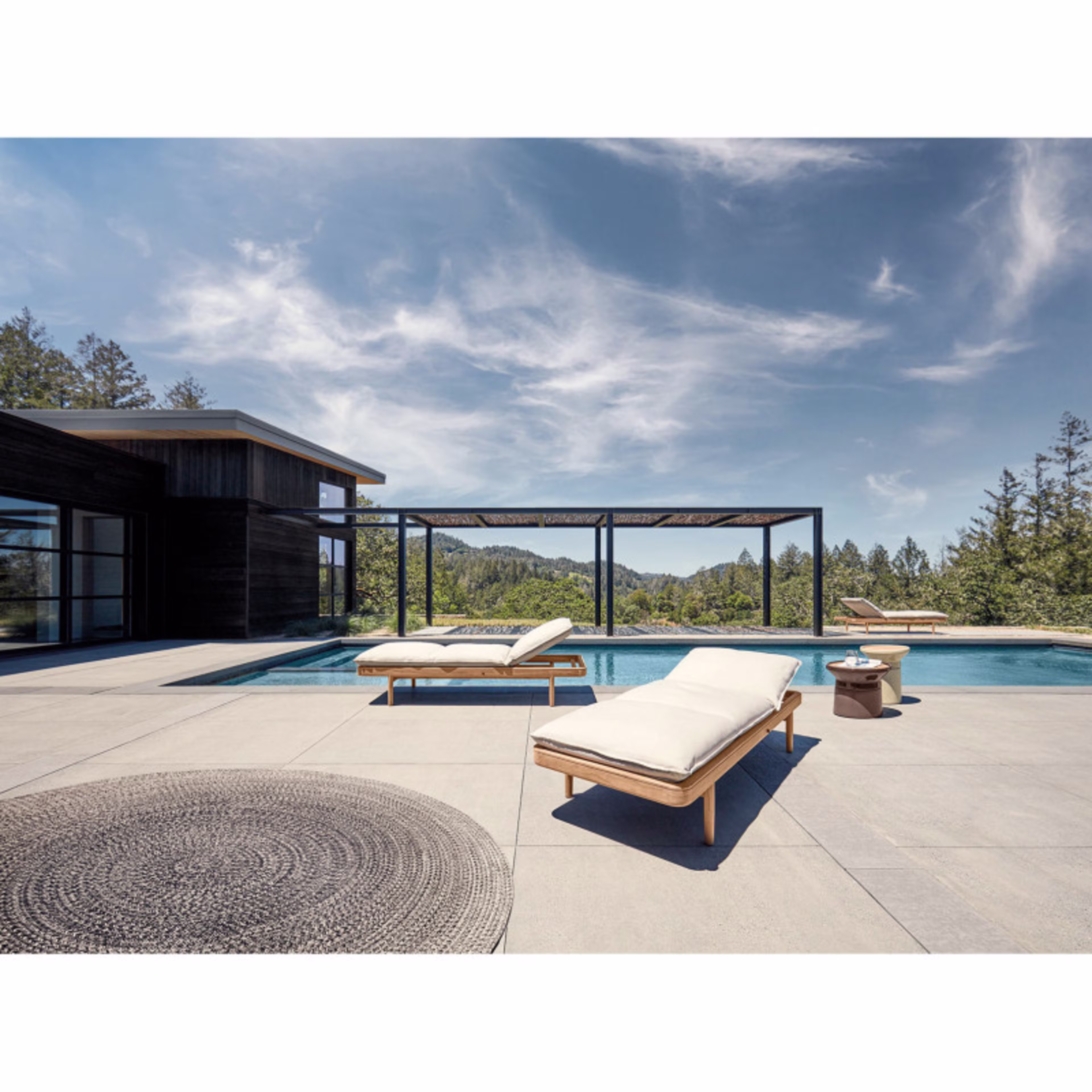 Gloster Saranac Teak Chaise Lounge