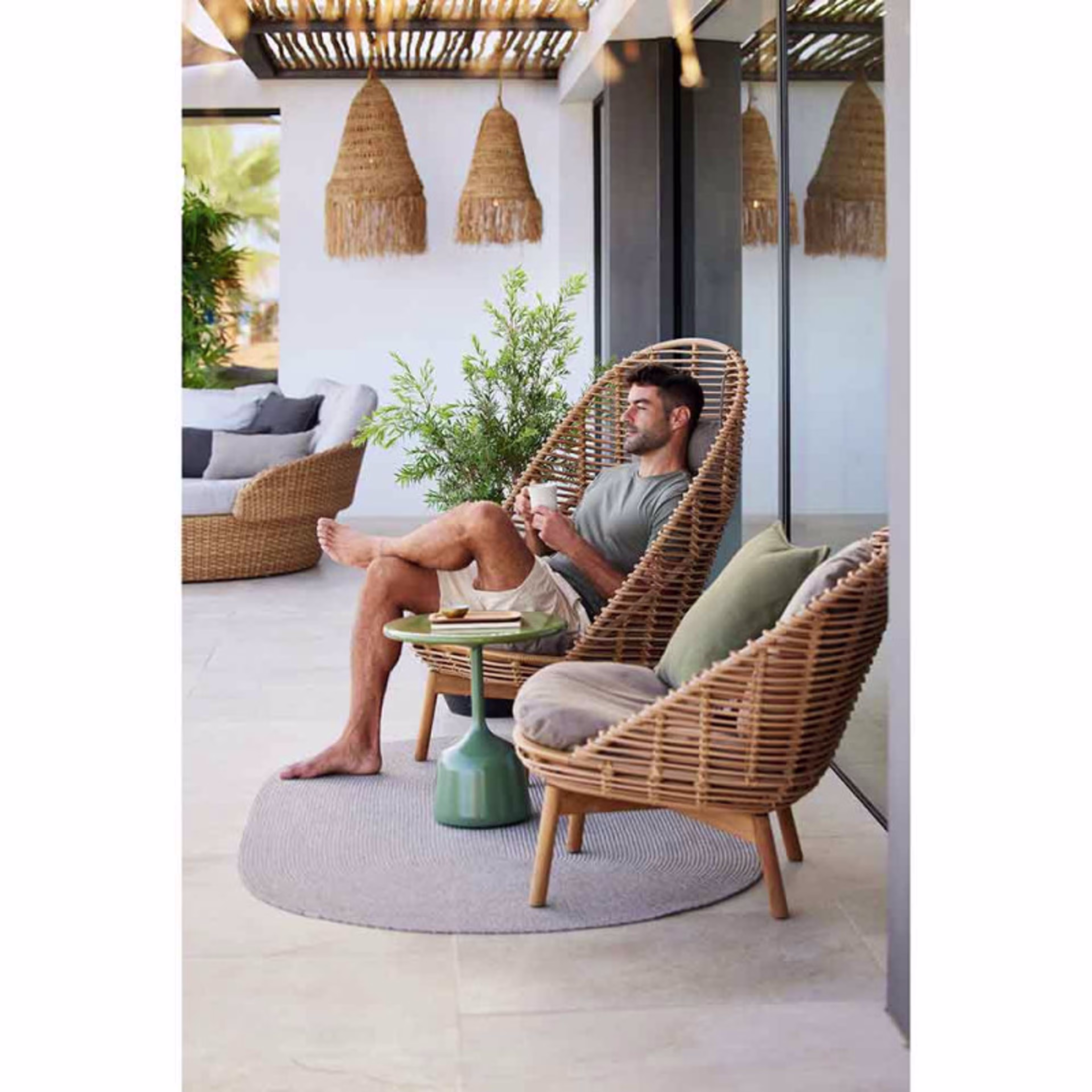 Cane-line Hive Woven Highback Lounge Chair