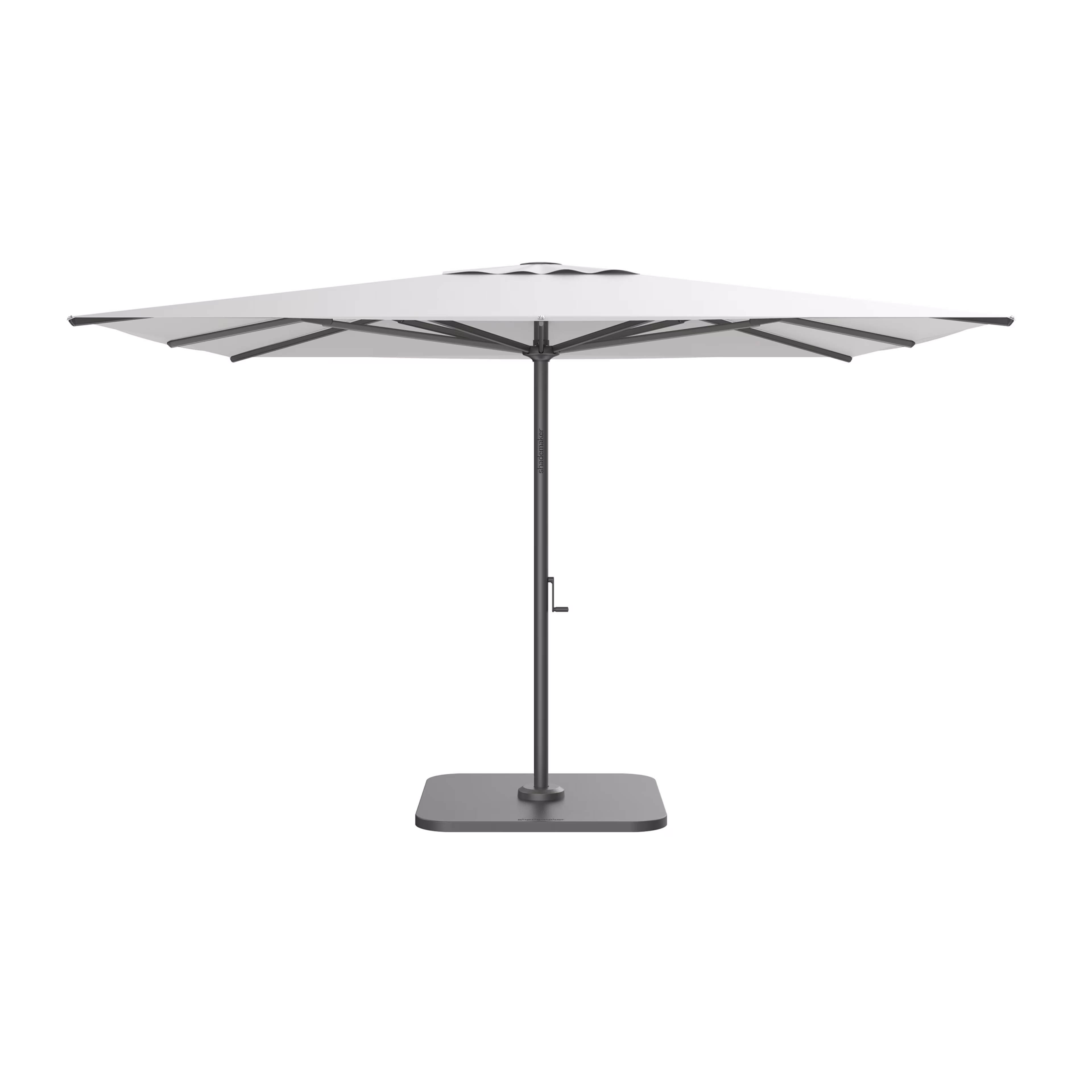 Shademaker Atlas 10' Square Aluminum Commercial Market Patio Umbrella