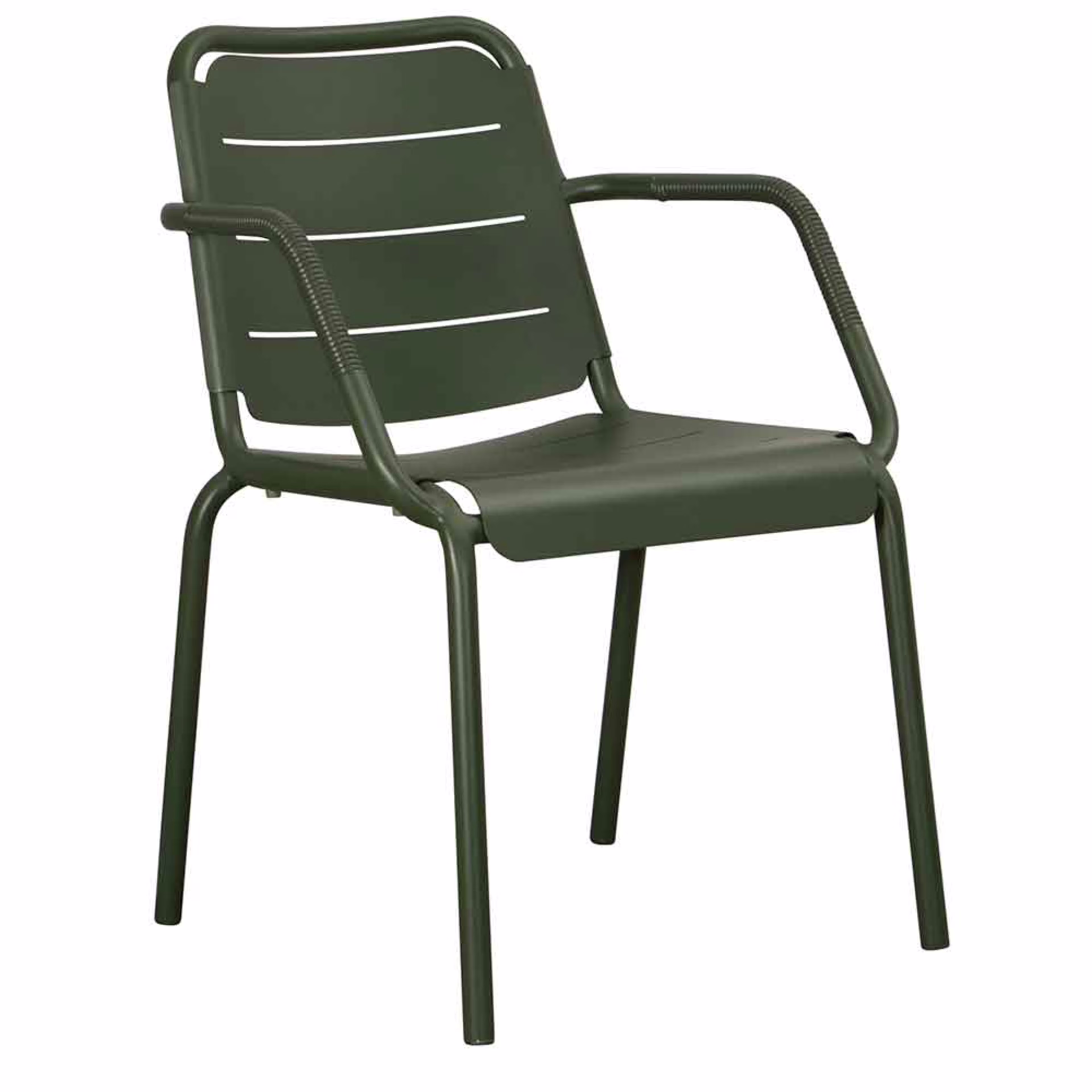 Cane-line Copenhagen Stacking Aluminum Dining Armchair - Set of 2