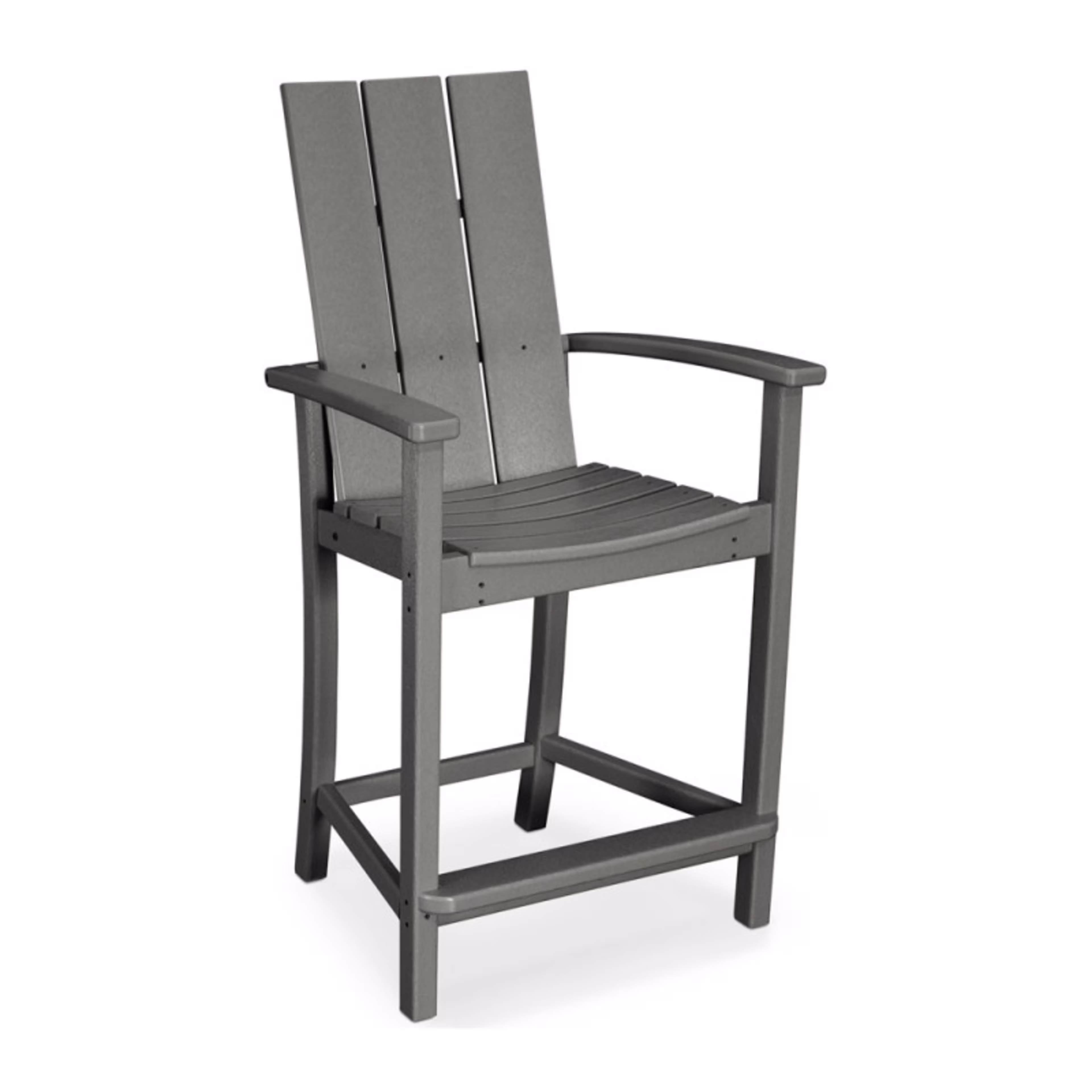 Polywood Modern Adirondack 9-Piece Farmhouse Counter Set with Trestle Legs