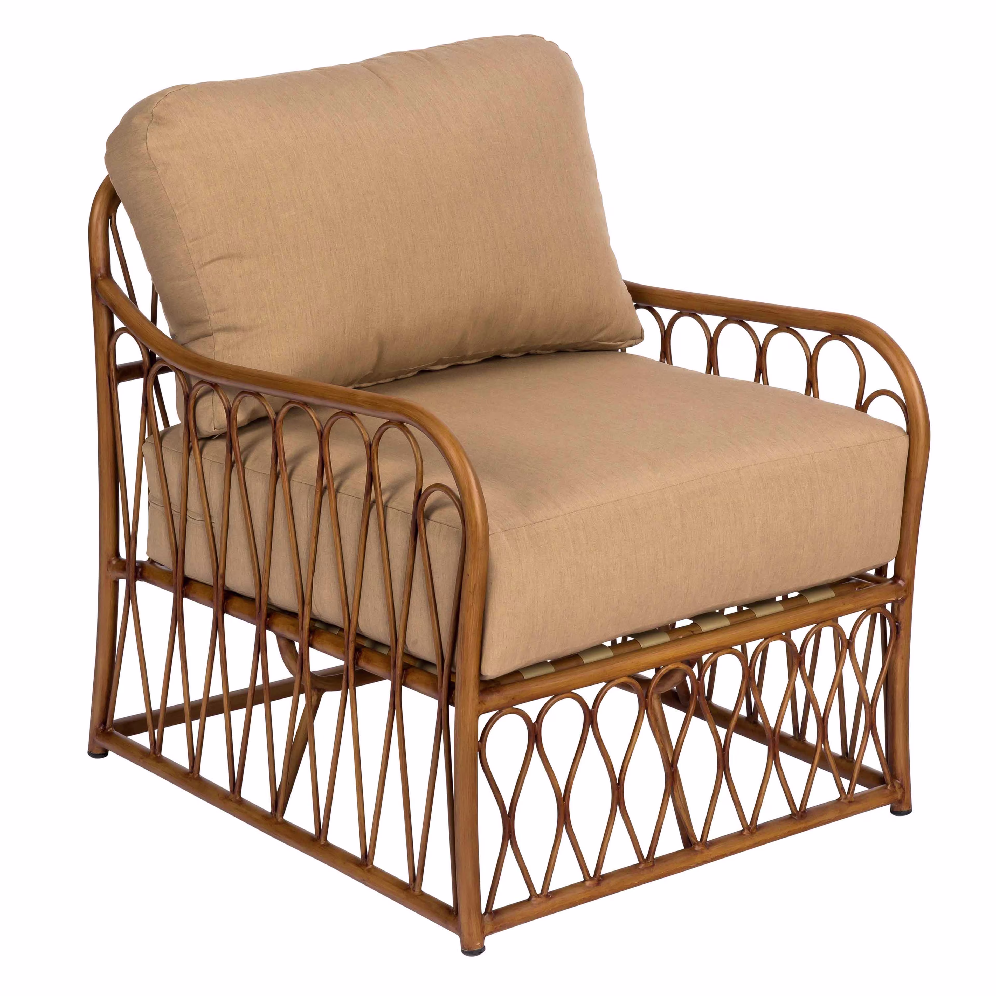 Woodard Cane Aluminum Lounge Chair