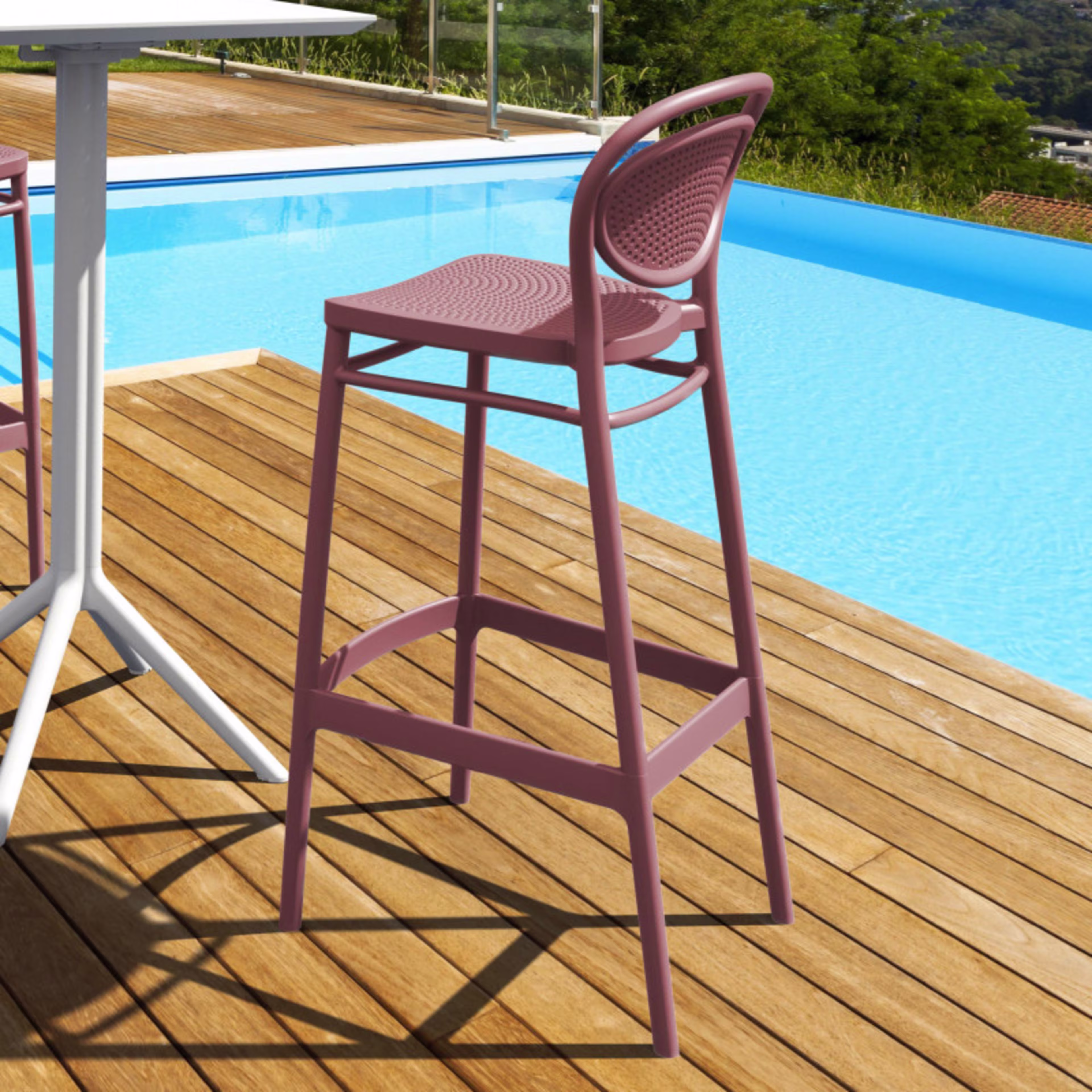 Compamia Marcel Resin Bar Side Chair - Set of 2